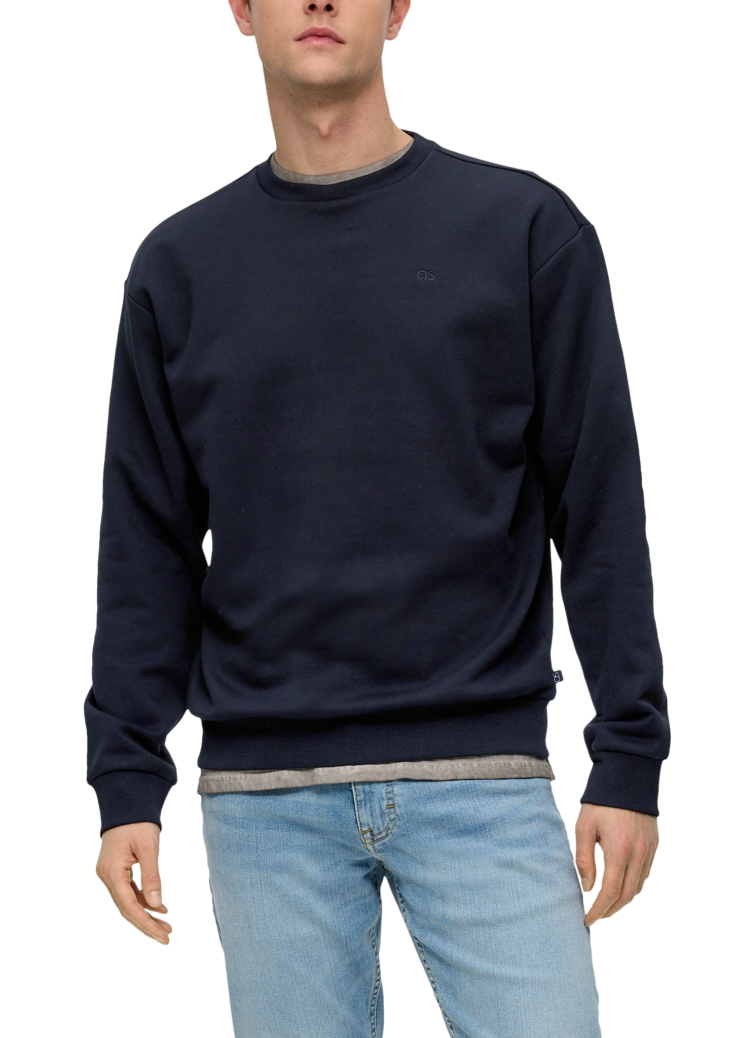 QS Sweatshirt, mit Logo Stickerei günstig online kaufen