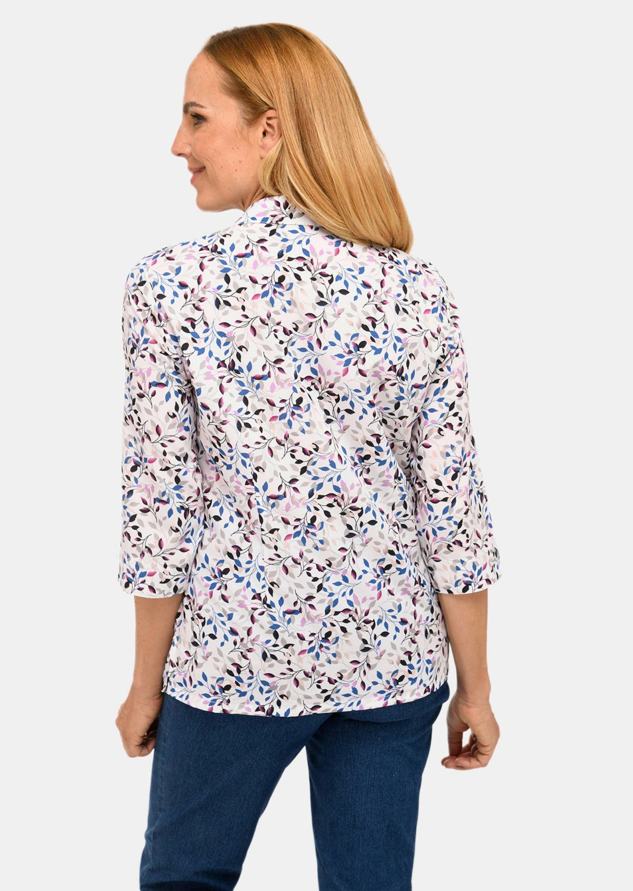 GOLDNER Druckbluse »Druckbluse Wunderschöne Bluse mit floralem Druck«