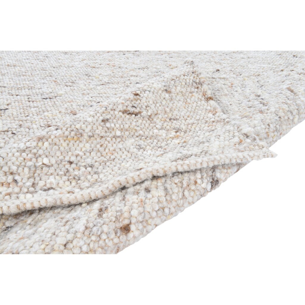 Wohnen Teppiche THEKO Wollteppich »Alm-Glück«, rechteckig, 12 mm Höhe, Handweb Teppich, reine Wolle, handgewebt, ideal im Wohnzi