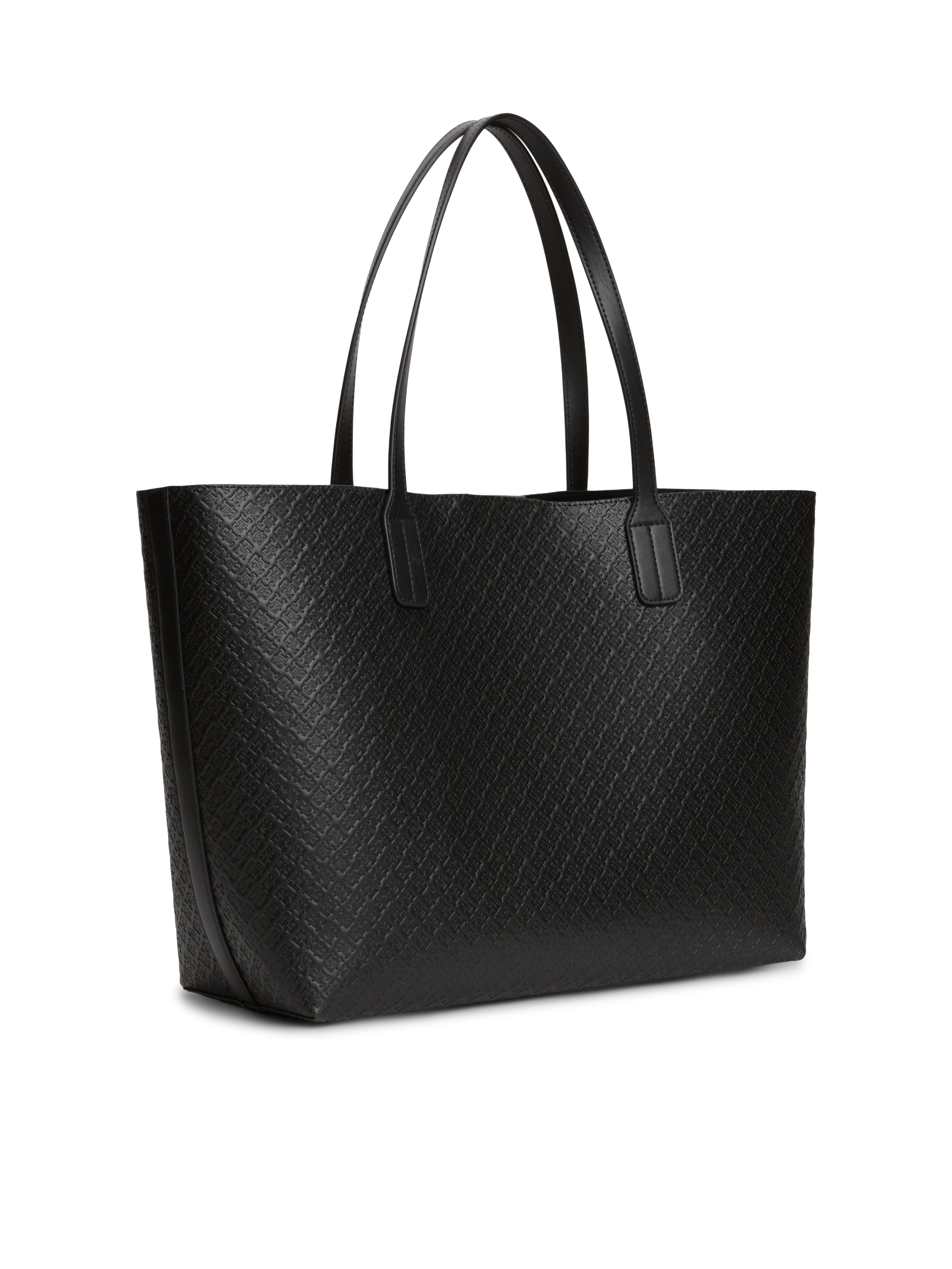 Tommy Hilfiger Handtasche »TH ICON TOTE MONO« Damen Schultertasche mit TH-Allover-Logoprägung