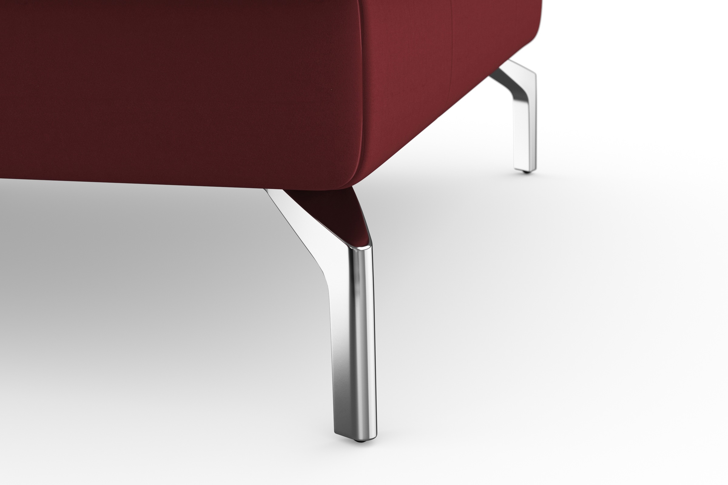 sit&more Ecksofa »Bendigo L-Form« inklusive Sitztiefenverstellung, Bodenfreiheit 15 cm, 2 Fußfarben