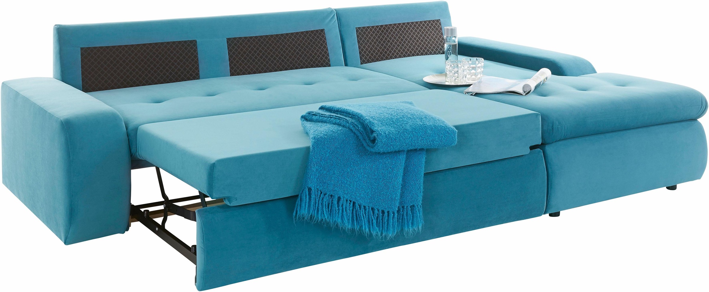 TRENDMANUFAKTUR Ecksofa »Indie II, tolle Detailverarbeitung, bequem und komfortabel im Sitz«, XL und XXL, wahlweise mit Bettfunktion, L-Form