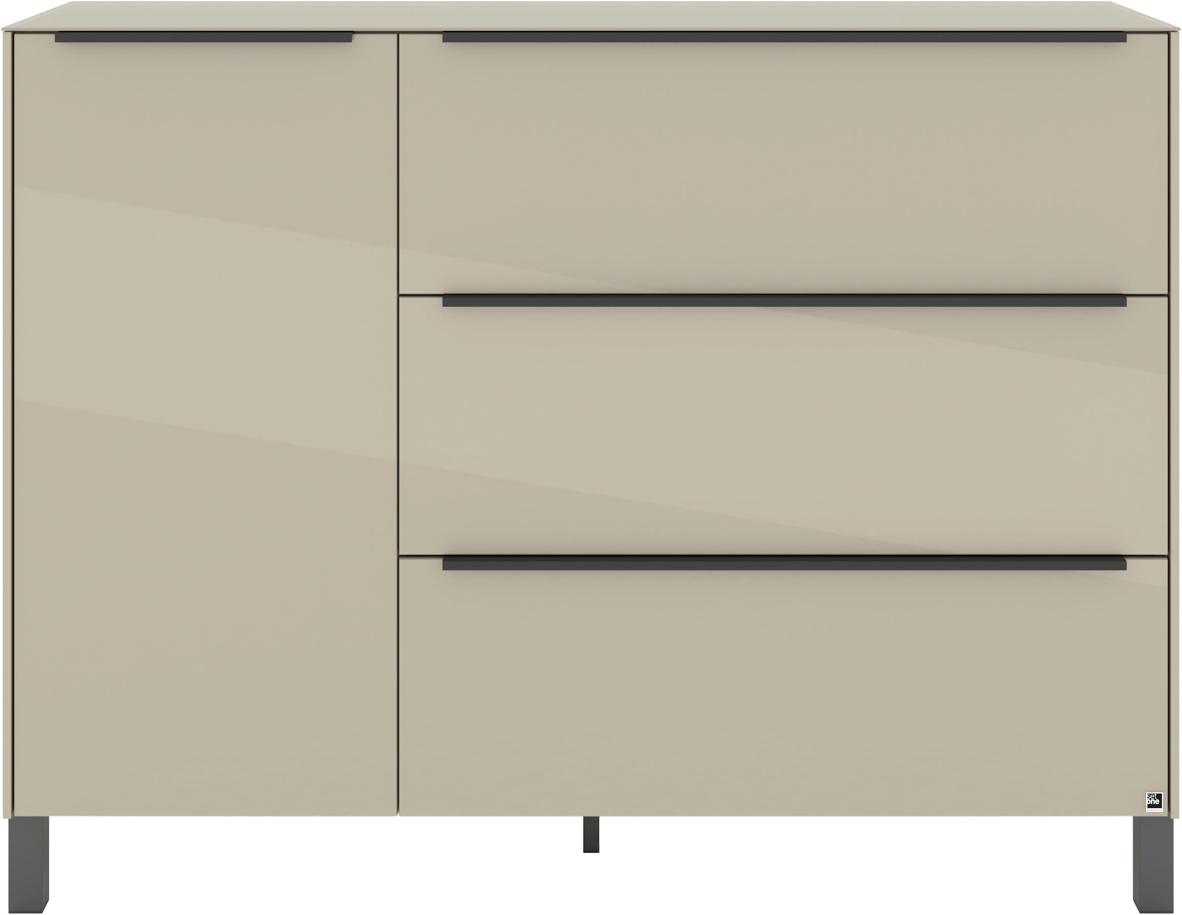 set one by Musterring Sideboard »Reno« 1 Stk. tlg. Mit Vierkantfuß in diversen Farben, 106 cm Höhe & Farbauswahl