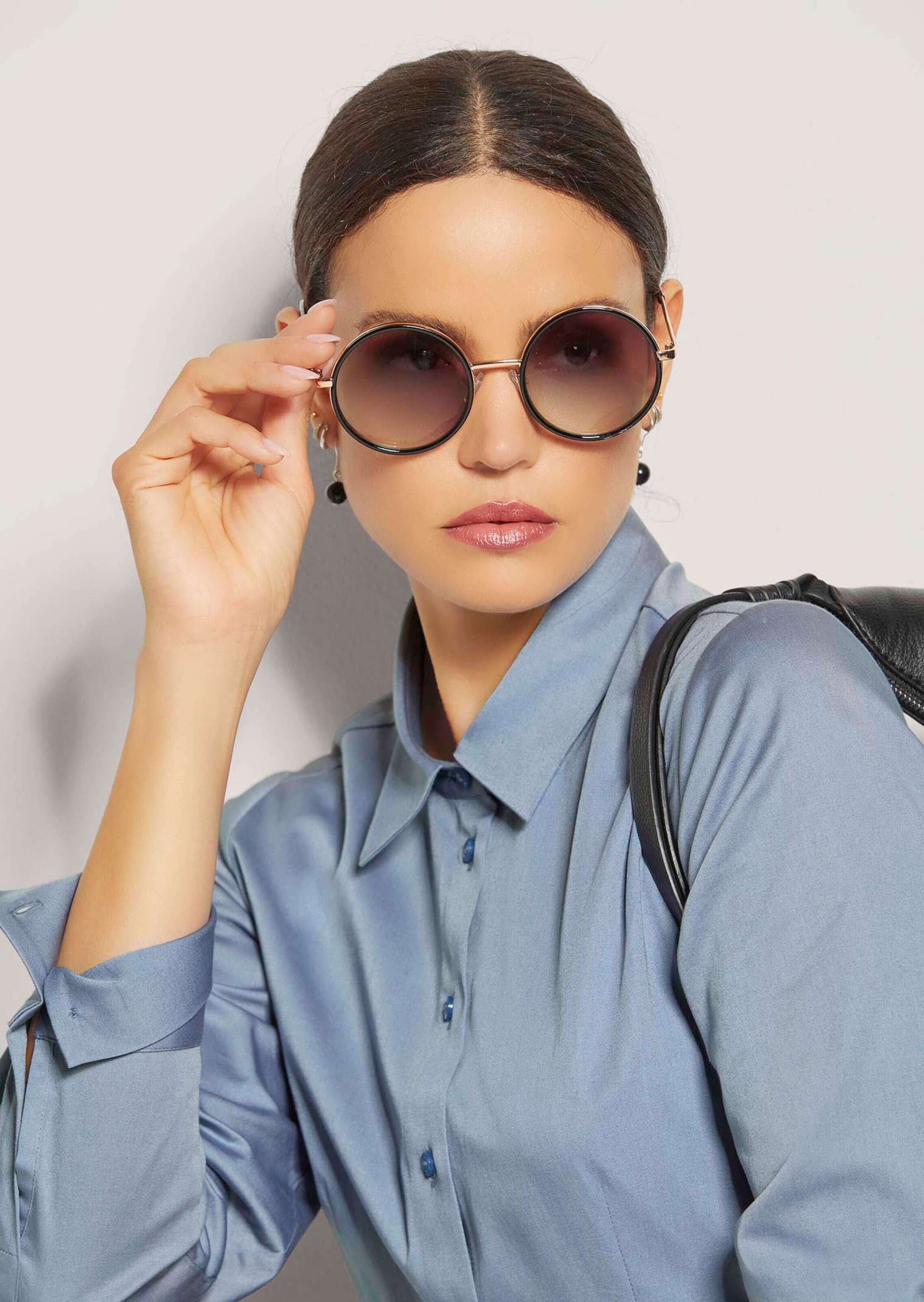 MADELEINE Hemdbluse »Bluse Hemdbluse mit Manschettenärmeln«