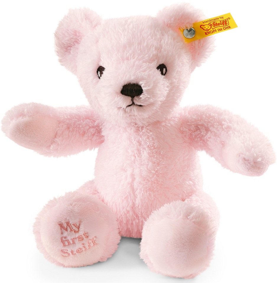 Kuscheltier Teddy My First rosa sitzend, 24 cm