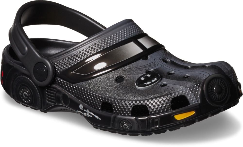 CROCS Kinder Badesandale "Batman Batmobile Classic Clog K", Gr. 30, schwarz, Croslite , Schuhe, Hausschuh mit Fledermausflügel-Detail am Fersenriemen