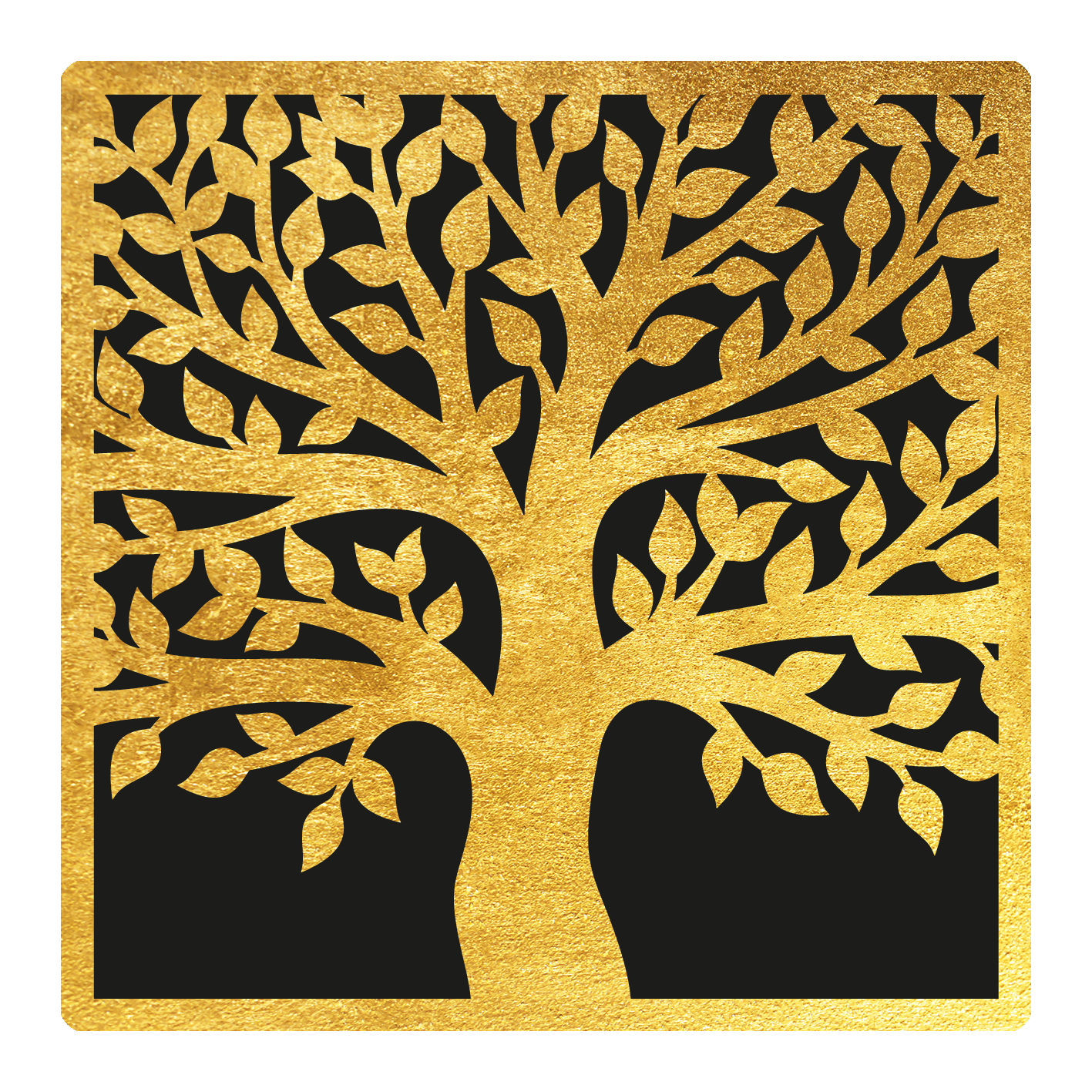 OTTO home Wandbild "Bild Lebensbaum mit Blattgold veredelt inkl. rückseitiger Aufhängung" Baum Baumbilder Wald 1 Stk. tlg. Lebensbaum-Wandbilder mit handveredelten Blattgold-Applikationen