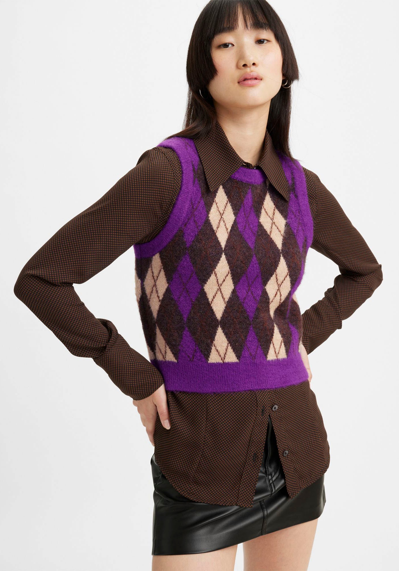 Levi's® Pullunder »DEJA VU SWEATER VEST«, im Old-School Look mit klassischem Argyle-Muster