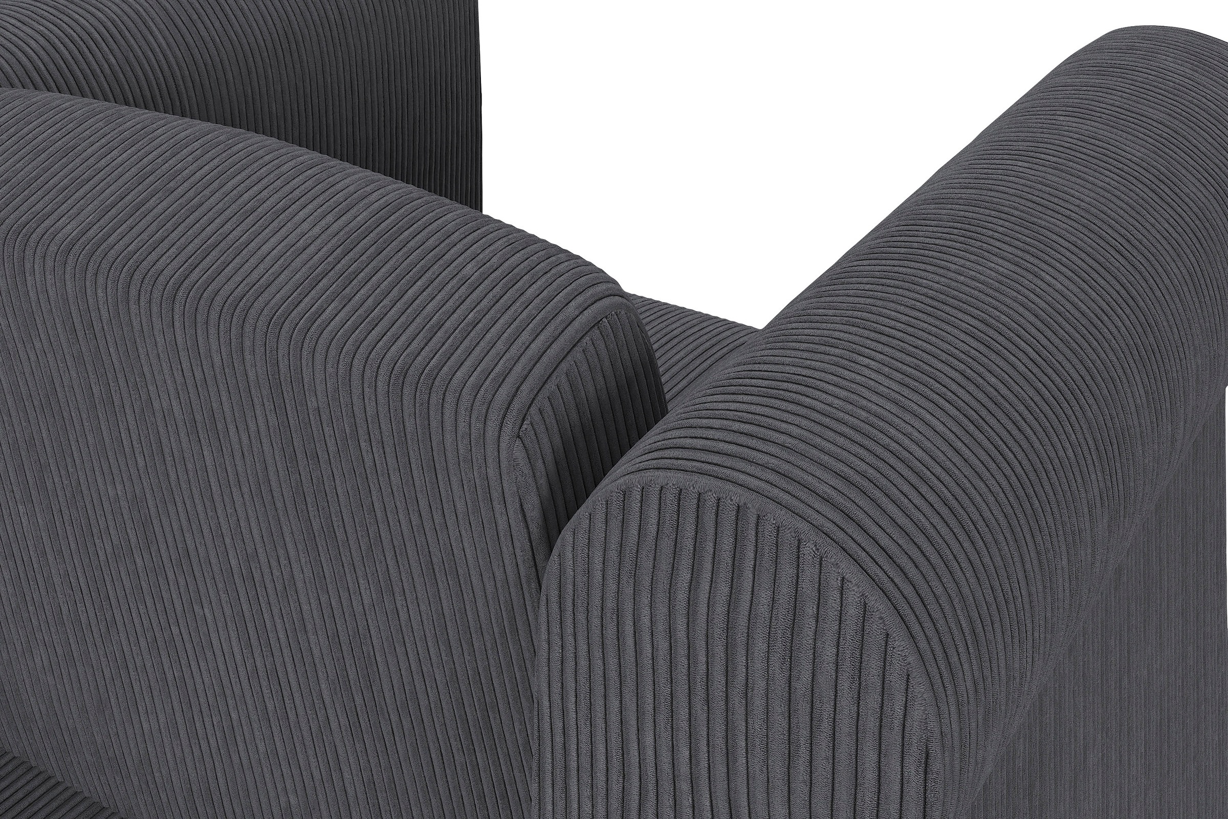 Dorel Home Chesterfield-Sessel »Felix II in Breit-Cord«, mit Rückenlehne 3-fach verstellbar, Beine Massivholz, Sitzhöhe 46 cm