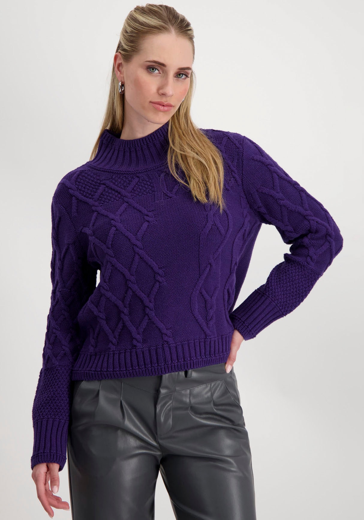 Monari Strickpullover, mit Rautenmuster günstig online kaufen