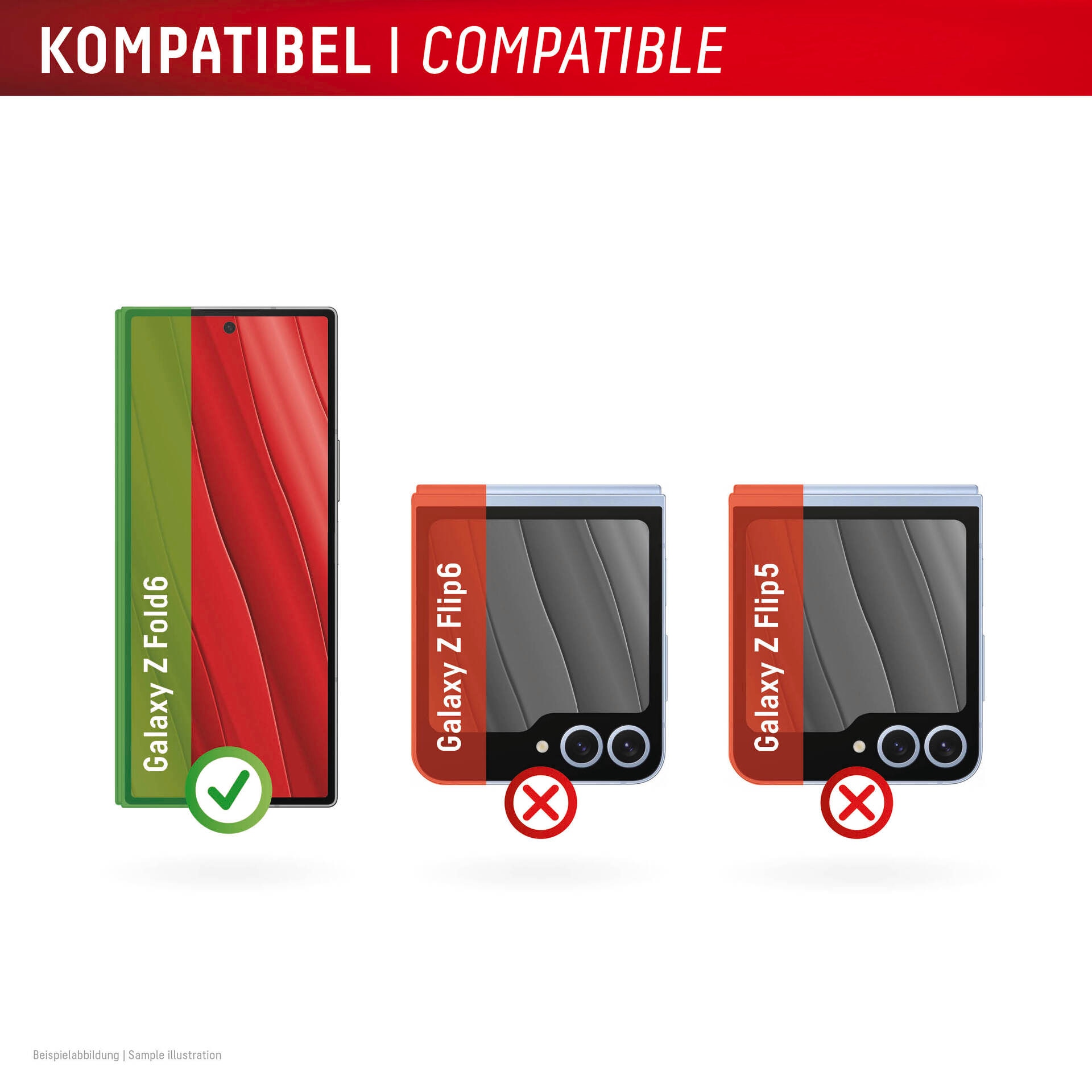 Displex Displayschutzglas »Smart Glass«, Displayschutzfolie, Schutzfolie, Bildschirmschutz, kratz- & stoßfest