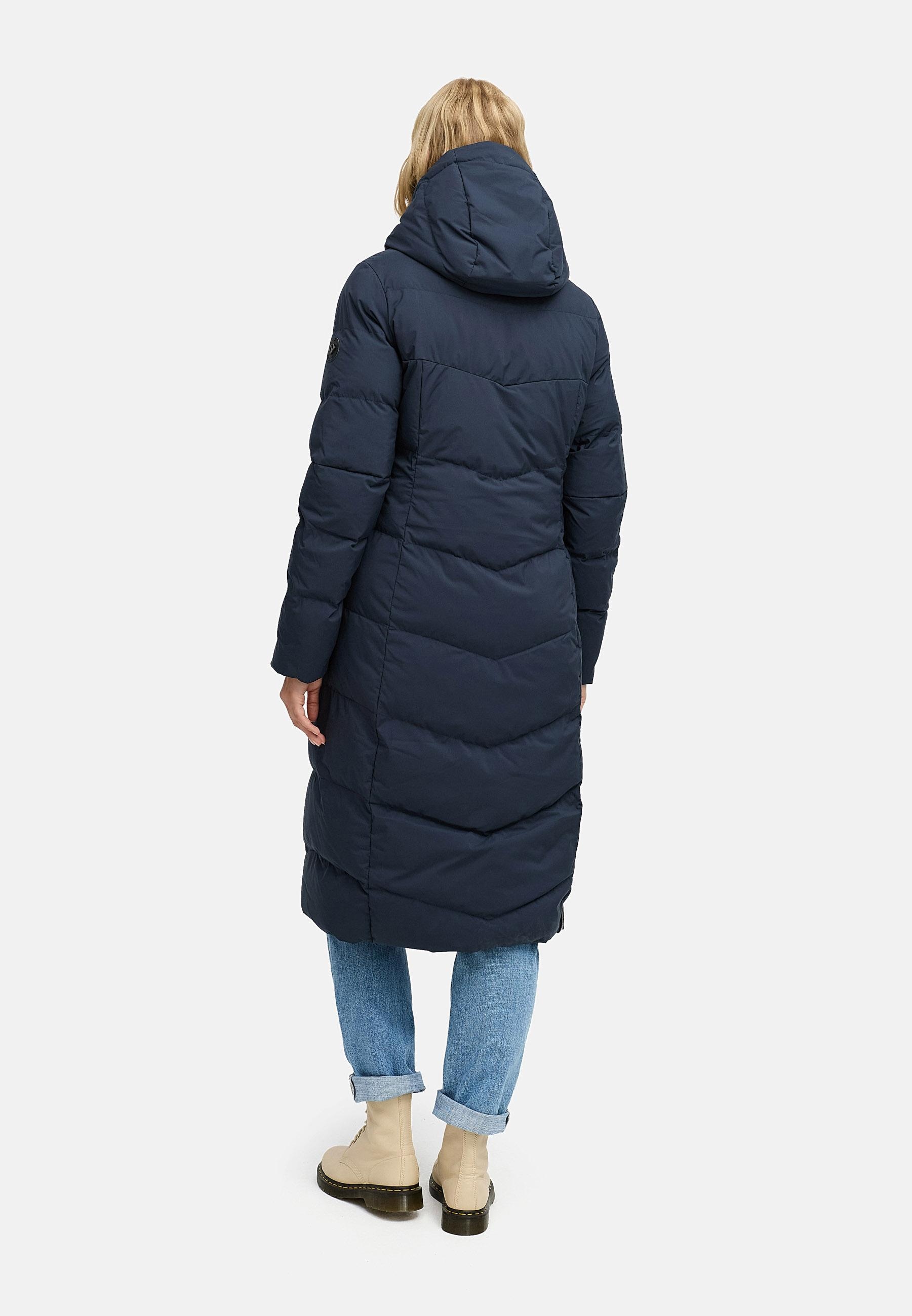 Ragwear Wintermantel »Pavla Long Soft YOUMODO«, Wasserdichter Steppmantel mit Kuschelkragen