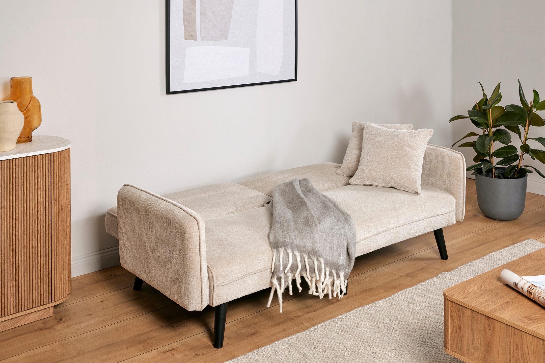 Jahnke Schlafsofa »CHILLAX LINE« mit Relax-und Schlaffunktion, inkl. Kissen, Breite 191 cm