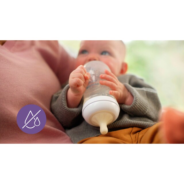 Philips AVENT Babyflasche »Natural Response SCY933/02«, 2 Stück, 240ml,  Glas, ab dem 1. Monat online bestellen | BAUR