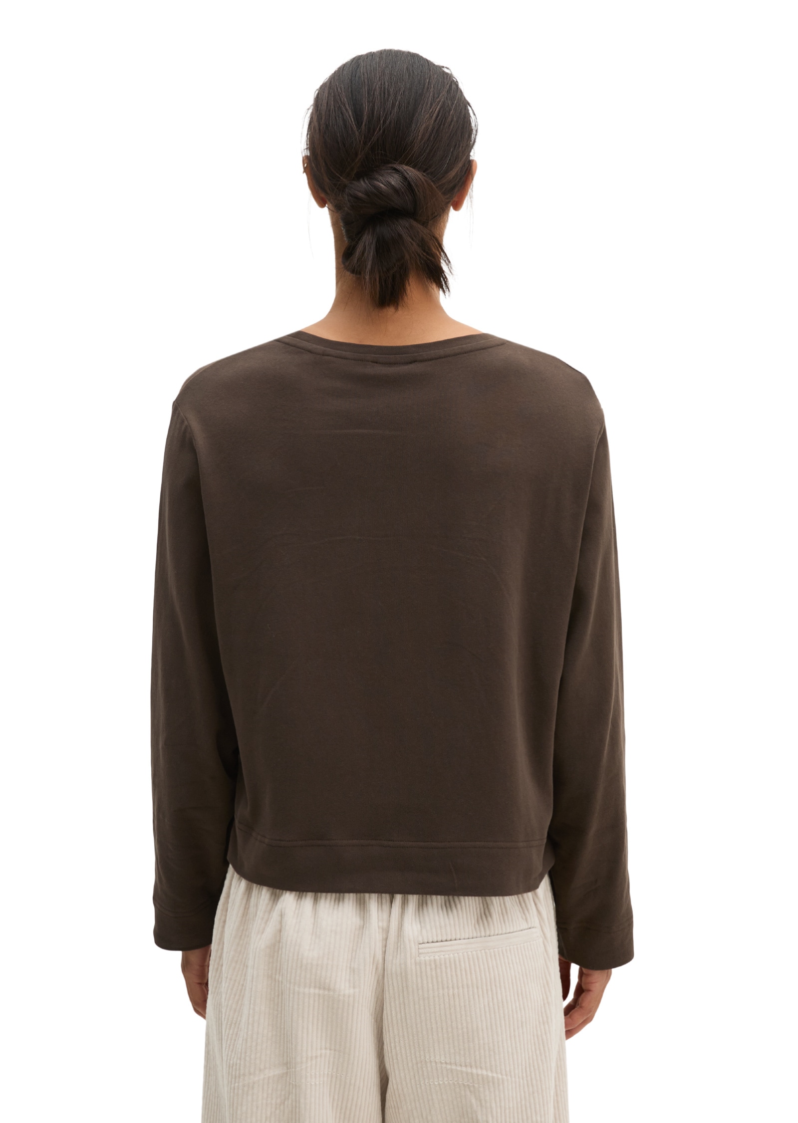 Marc O'Polo Langarmshirt »aus gebrushtem Single Jersey«