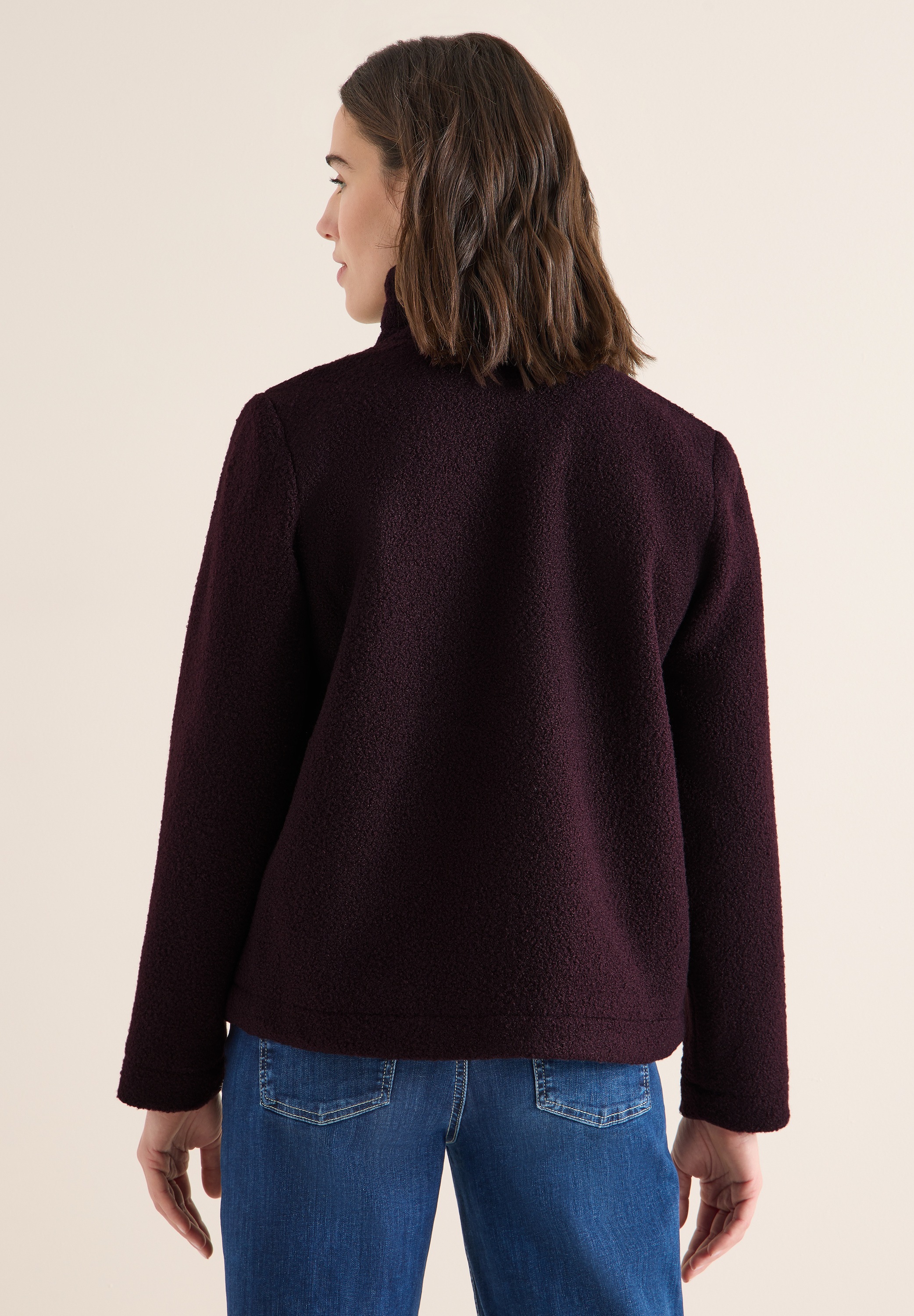 Cecil Fellimitatjacke ohne Kapuze mit Stehkragen günstig online kaufen