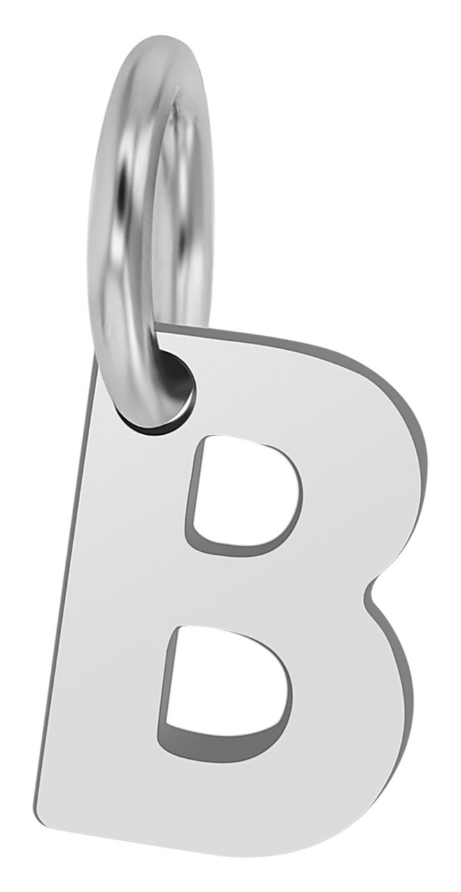 Kettenanhänger ADELIA´S "trendiger Buchstabe Anhänger aus 925 Sterling Silber", silber, Schmuckanhänger, Damen, Silber 925 (Sterlingsilber), Kettenanhänger