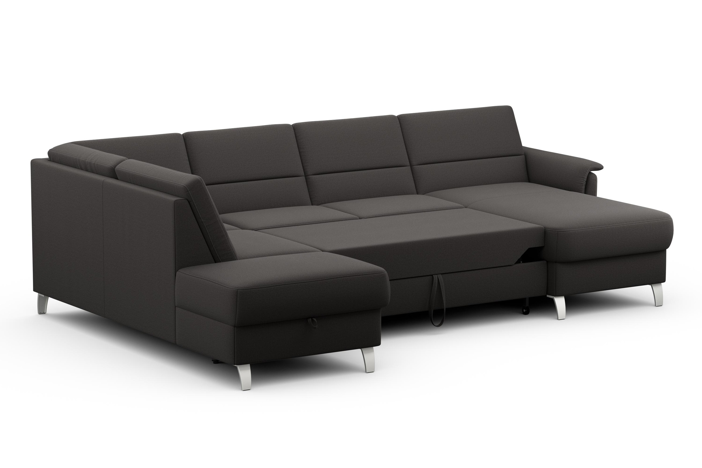 sit&more Wohnlandschaft »Palmera U-Form«, Federkern, wahlweise mit Bettfunktion und mit/ohne Stauraum