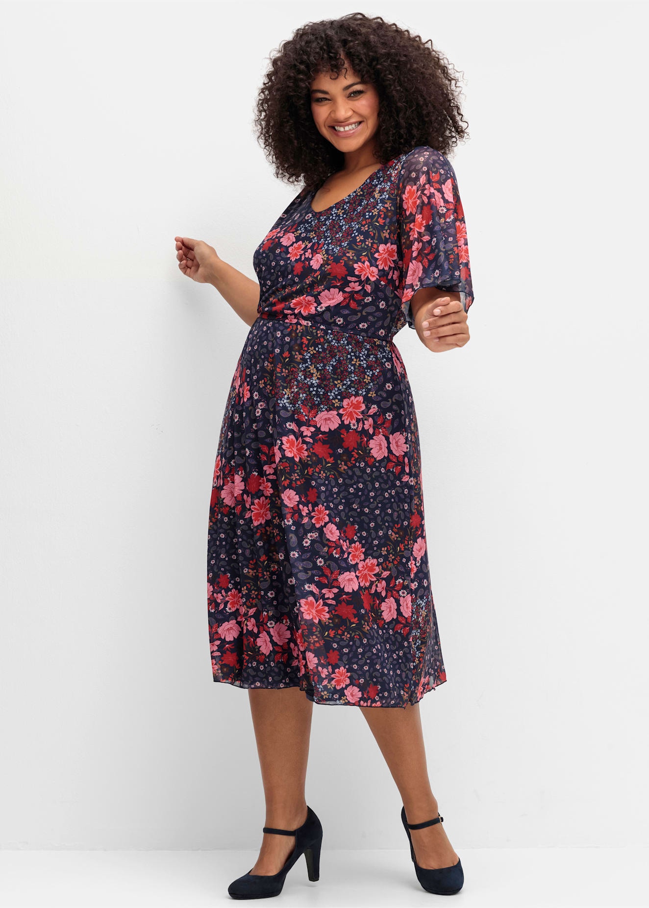 sheego by Joe Browns Sommerkleid "Mesh-Kleid" günstig online kaufen