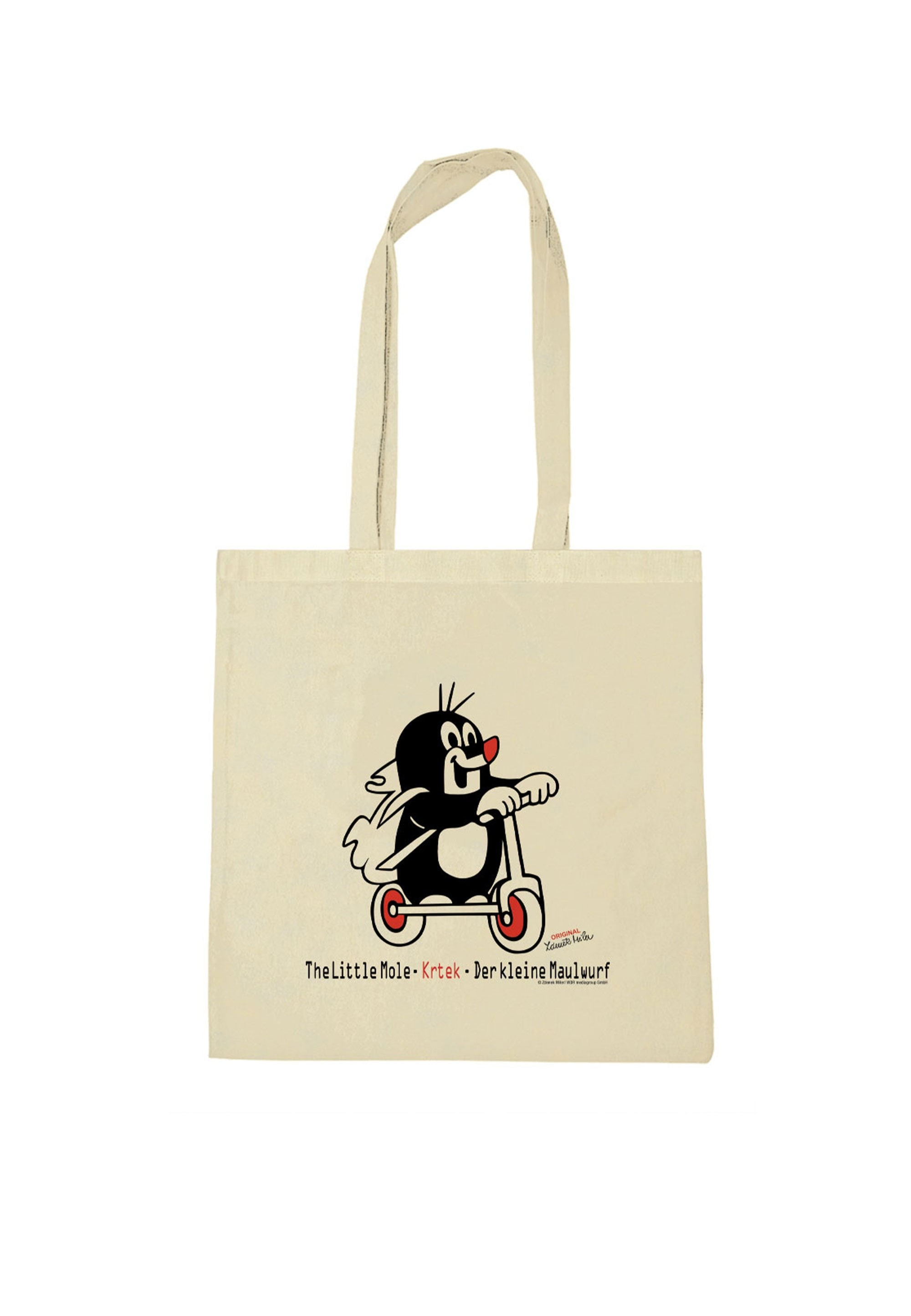 LOGOSHIRT Henkeltasche "Baumwolltasche Der kleine Maulwurf" mit coolem Motiv