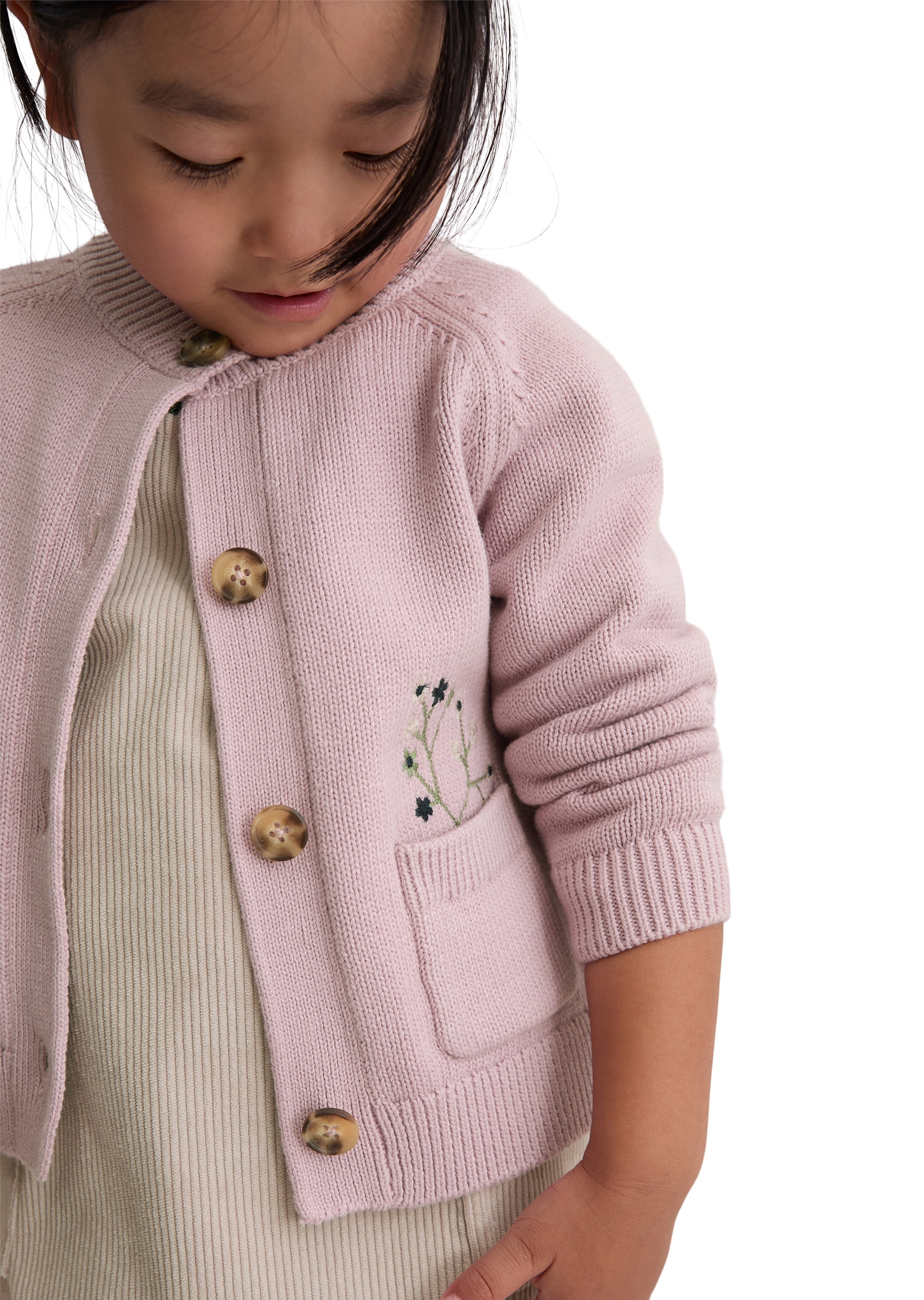 Marc O'Polo Cardigan »mit hübscher Blümchen-Stickerei«