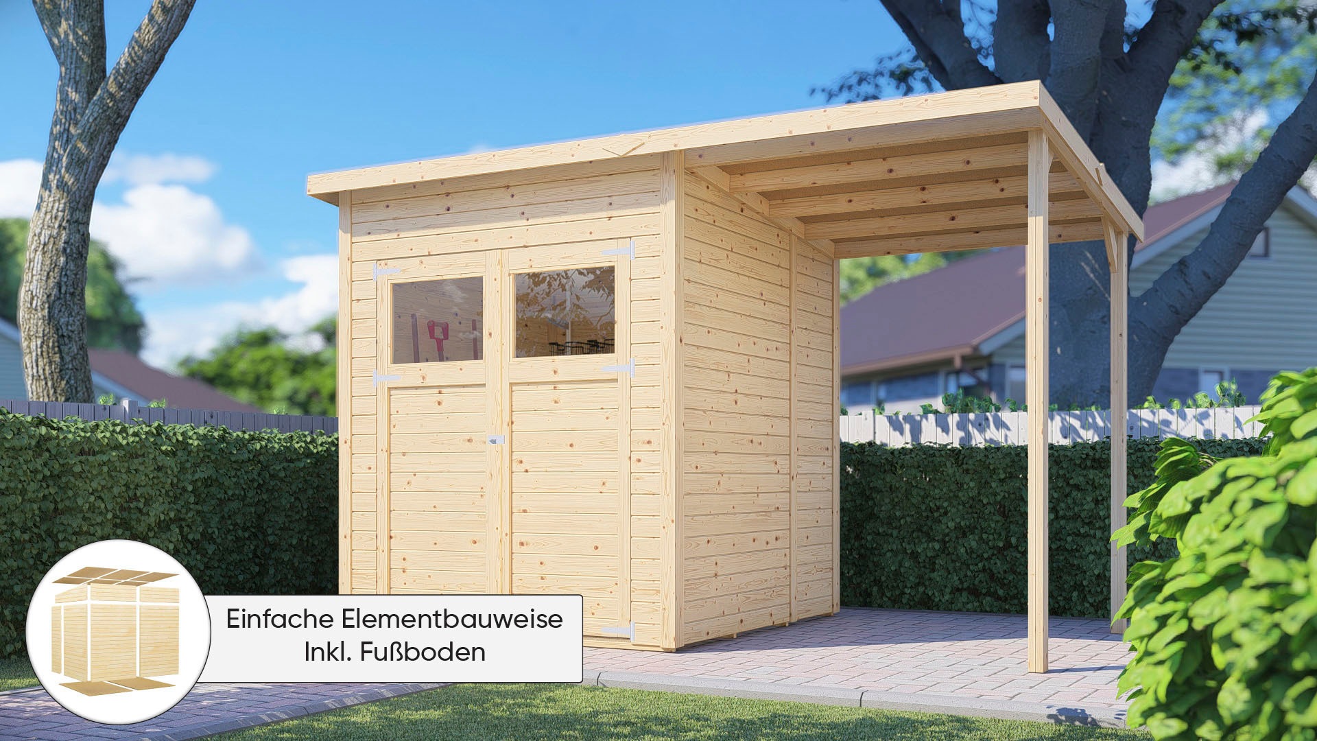 KONIFERA Gartenhaus "Amrum 2" Inklusive Fussboden günstig online kaufen