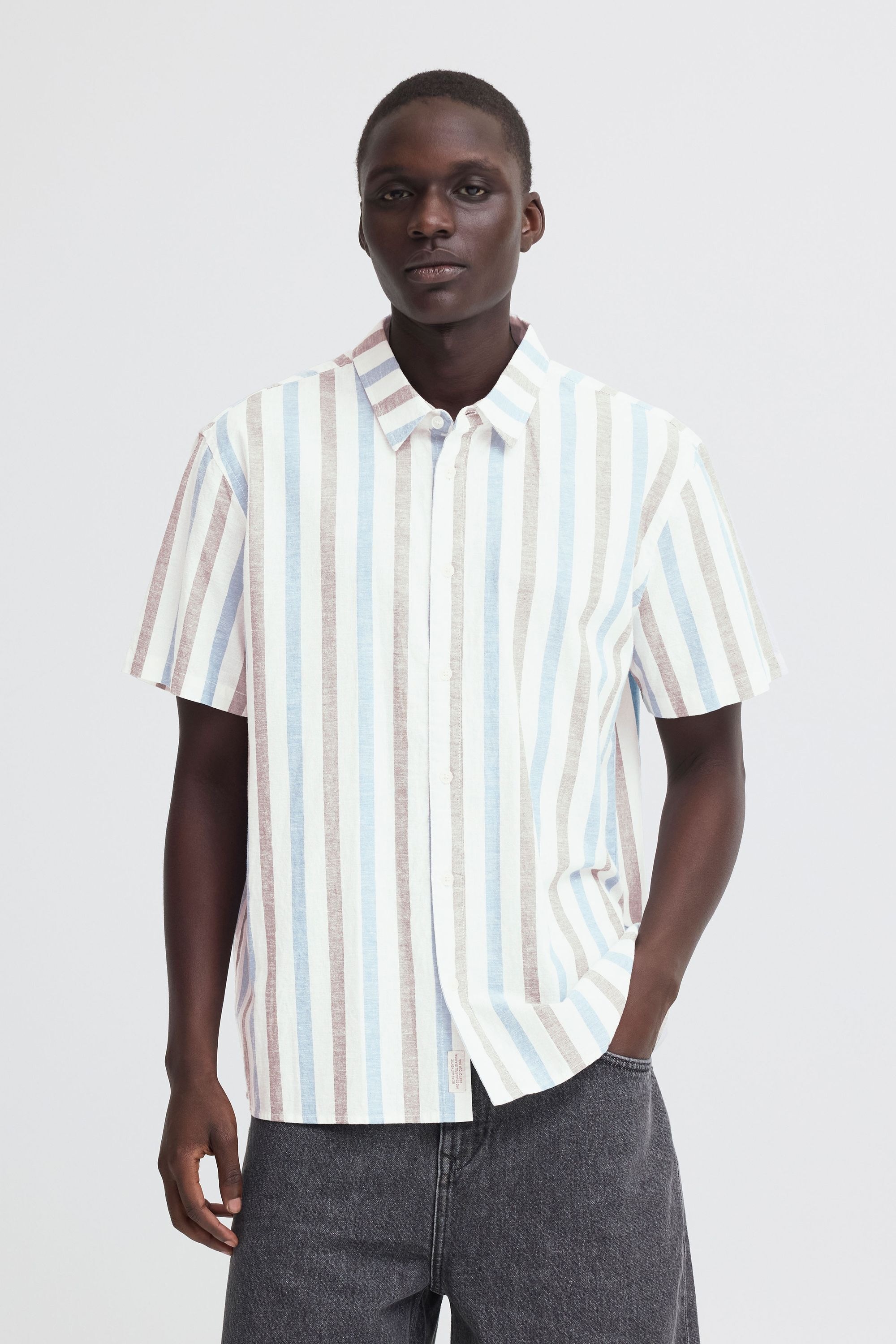BLEND BHAban Men's Short Sleeve Shirt Lichen Blue XL 3