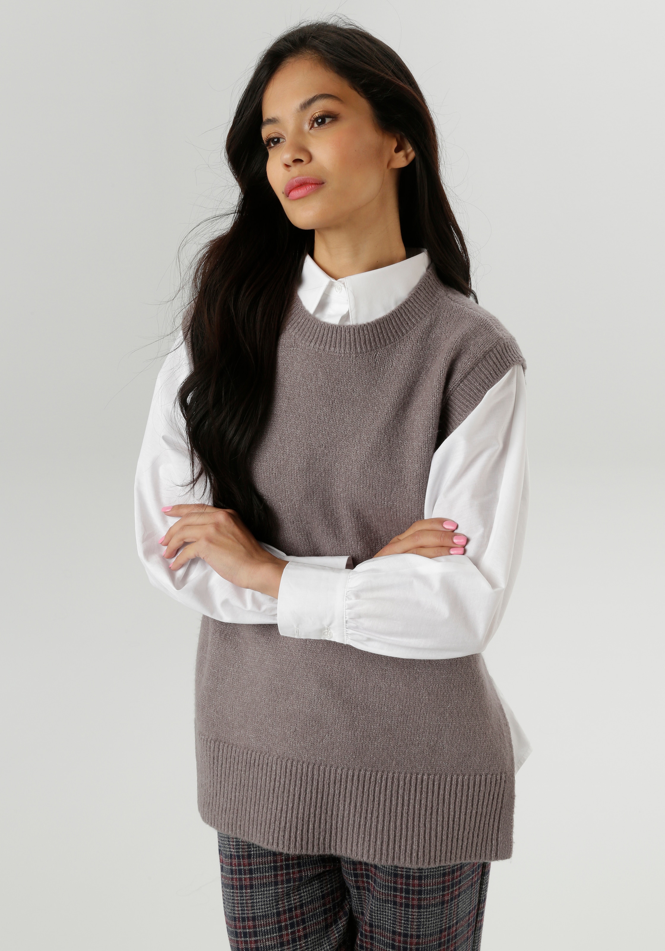 Aniston SELECTED Pullunder, im lässig angesagten Style günstig online kaufen