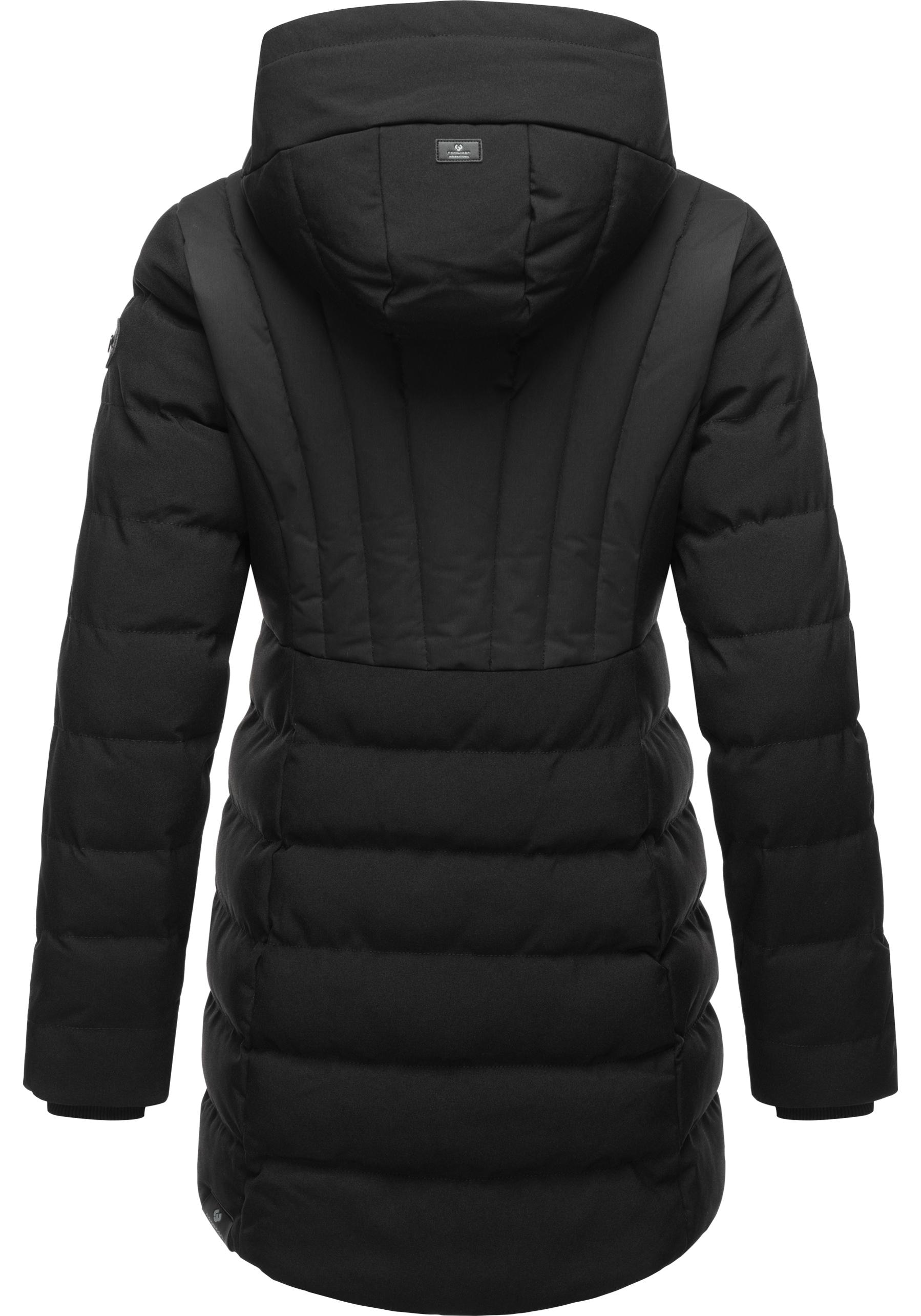 Ragwear Winterjacke »Ashanta Block«, mit Kapuze, stylischer, gesteppter Winterparka mit gefütterter Kapuze