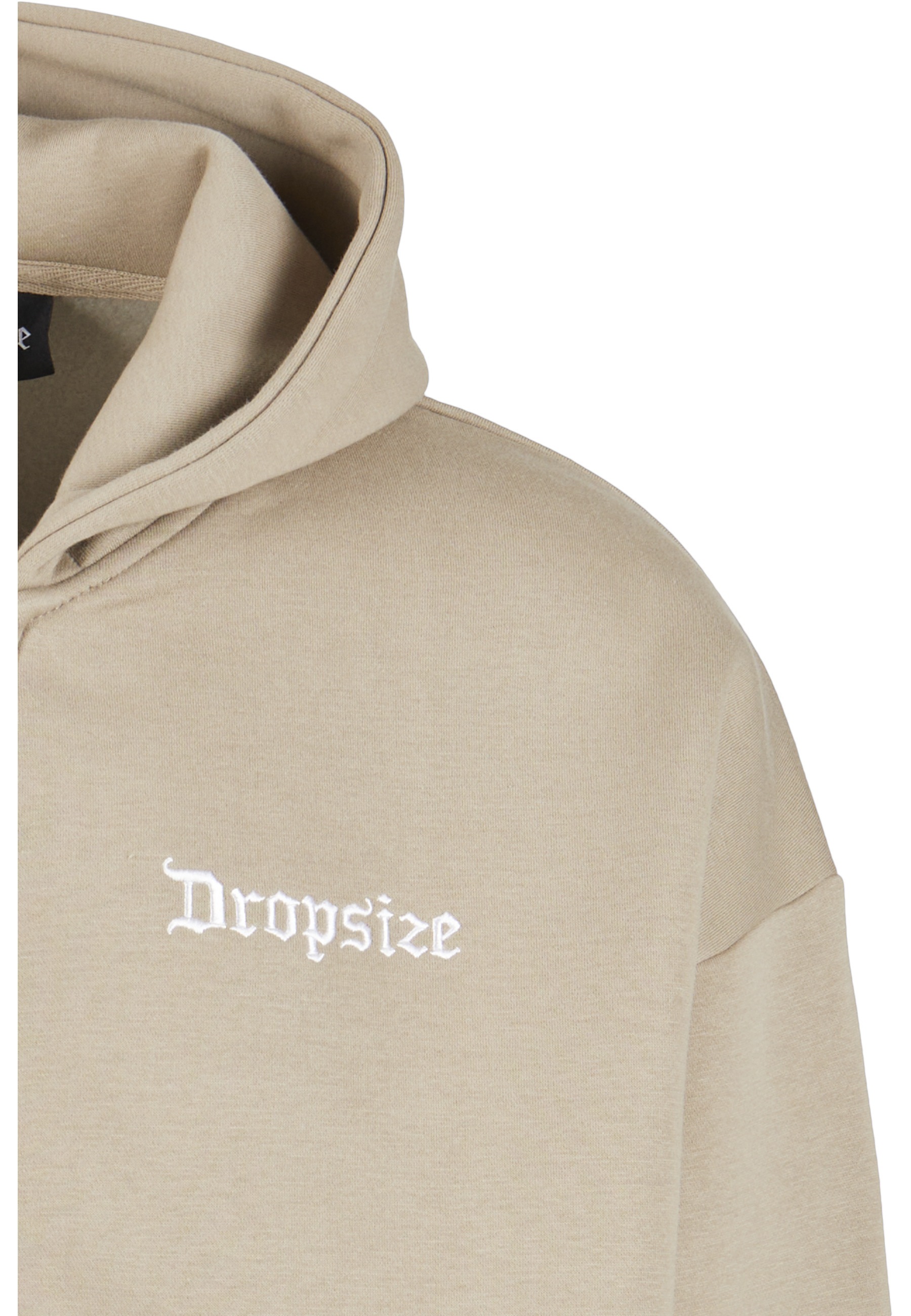 Dropsize Herren Super Heavy Oversize Blank Zip Hoodie Weatheredteak XL 3