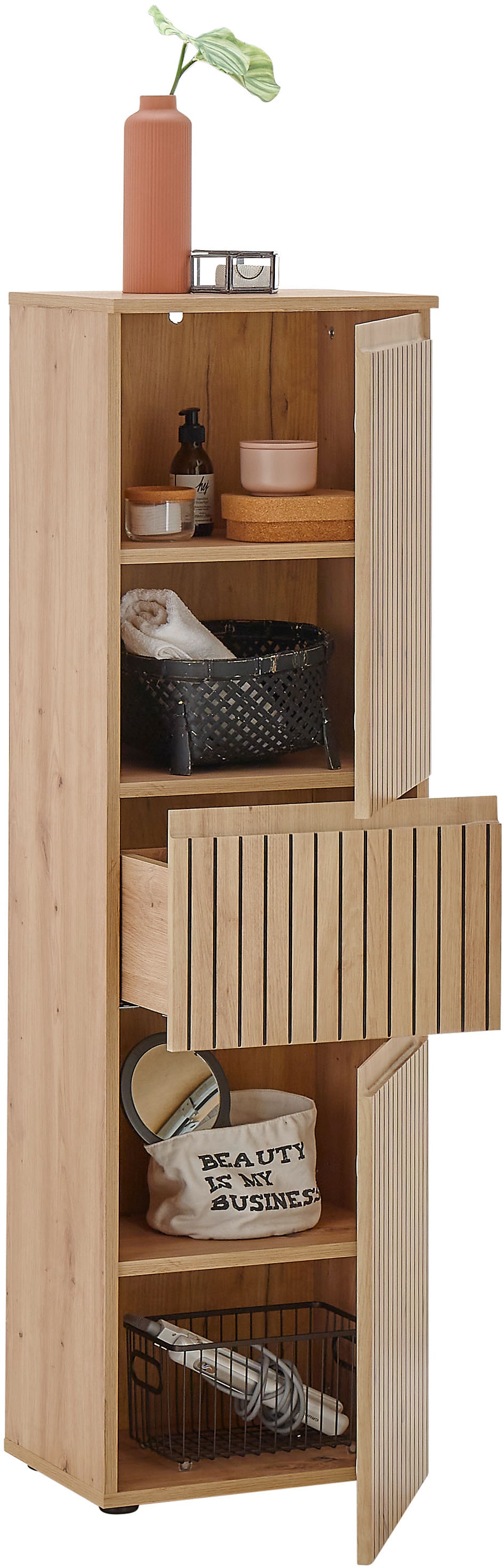 BASIC by Balculina Midischrank »Austin«, (1 St.), Breite 40 cm, Türanschlag L/R wechselbar, Soft-Close-Funktion