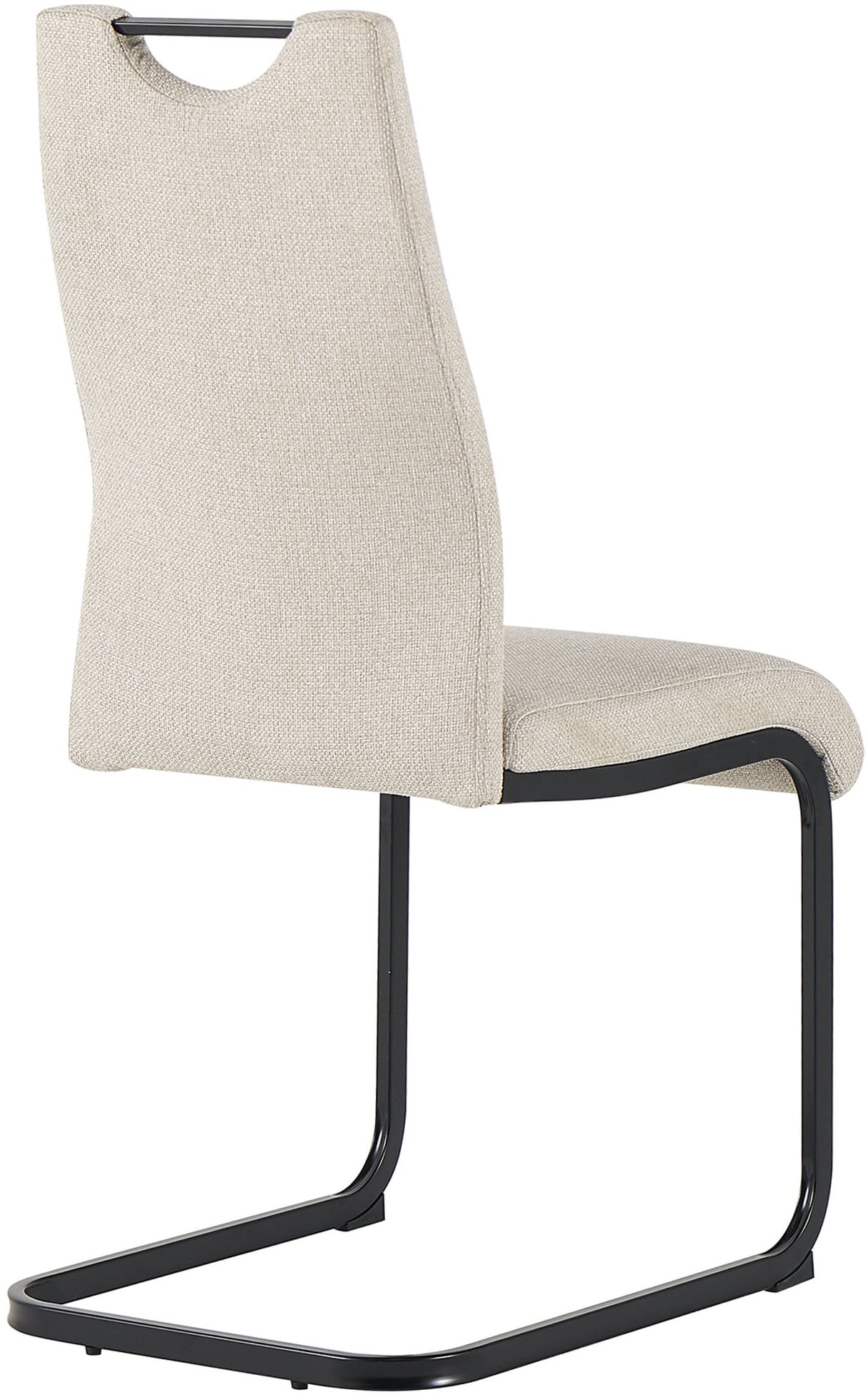 byLIVING Freischwinger »CAPRI« (Set) 2 Stk.Webstoff, bis 110 kg, Schaumstoff, Schwingstuhlgestell, mit Griff