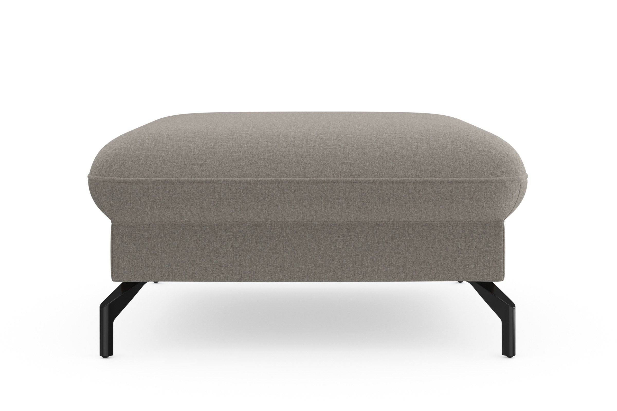 sit&more Hocker »Fashion«, inklusive Federkern, mit hochwertigen, schwarzen Metallfüßen
