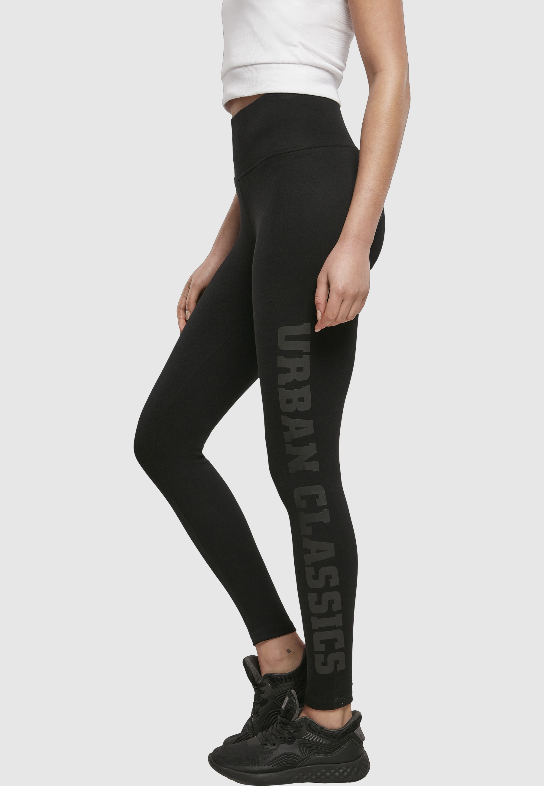 URBAN CLASSICS Leggings »Urban Classics Damen Ladies High Waist Branded Leggings«