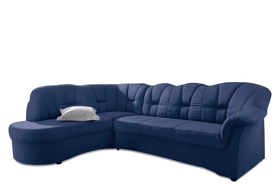 DOMO collection Ecksofa "Papenburg, zeitlose Rückensteppung, elegante Armle günstig online kaufen