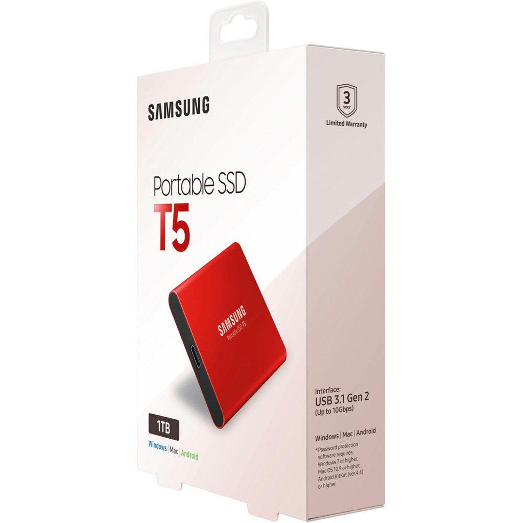 Samsung externe SSD »Portable SSD T5«, Anschluss USB 3.1