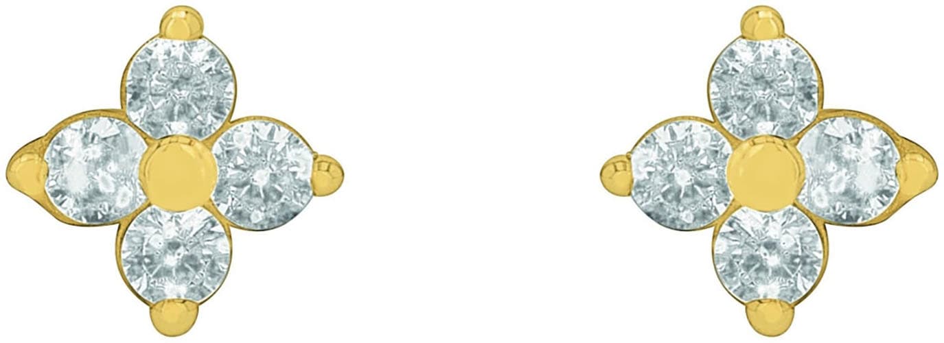 Amor Paar Ohrstecker »Blume, 2028114«, mit Zirkonia (synth.)