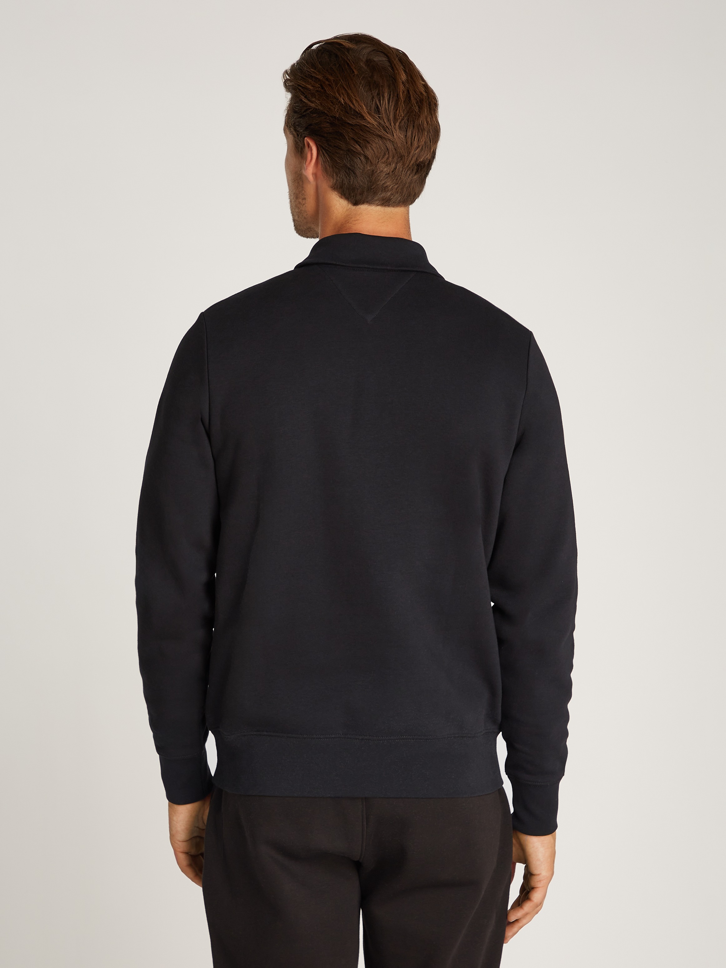 Tommy Hilfiger Sweatshirt »ROUNDALL STAND COLLAR ZIP«, mit Stehkragen und Reißverschluss
