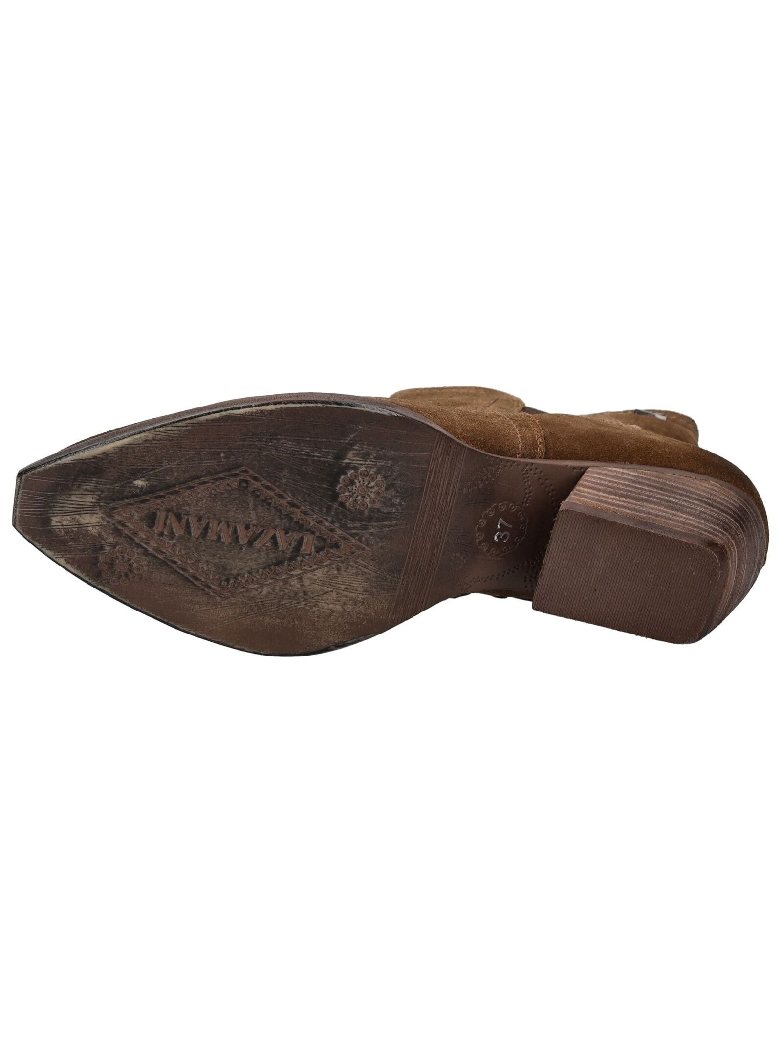 Lazamani Bikerboots »Lazamani Stiefelette Veloursleder/Textil«
