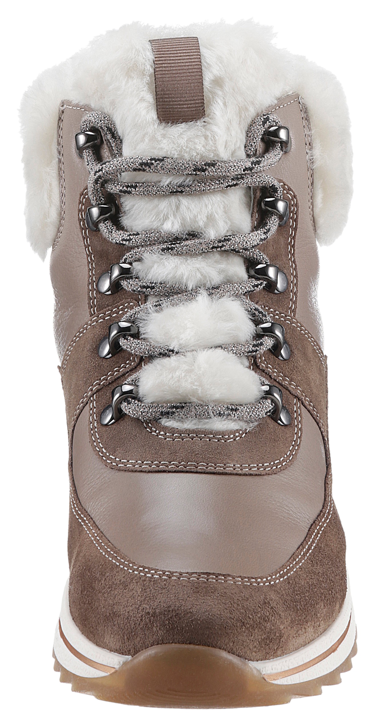 Ara Winterboots »OSAKA«, Schnürboots, Winterstiefelette in Komfortweite H = sehr weit