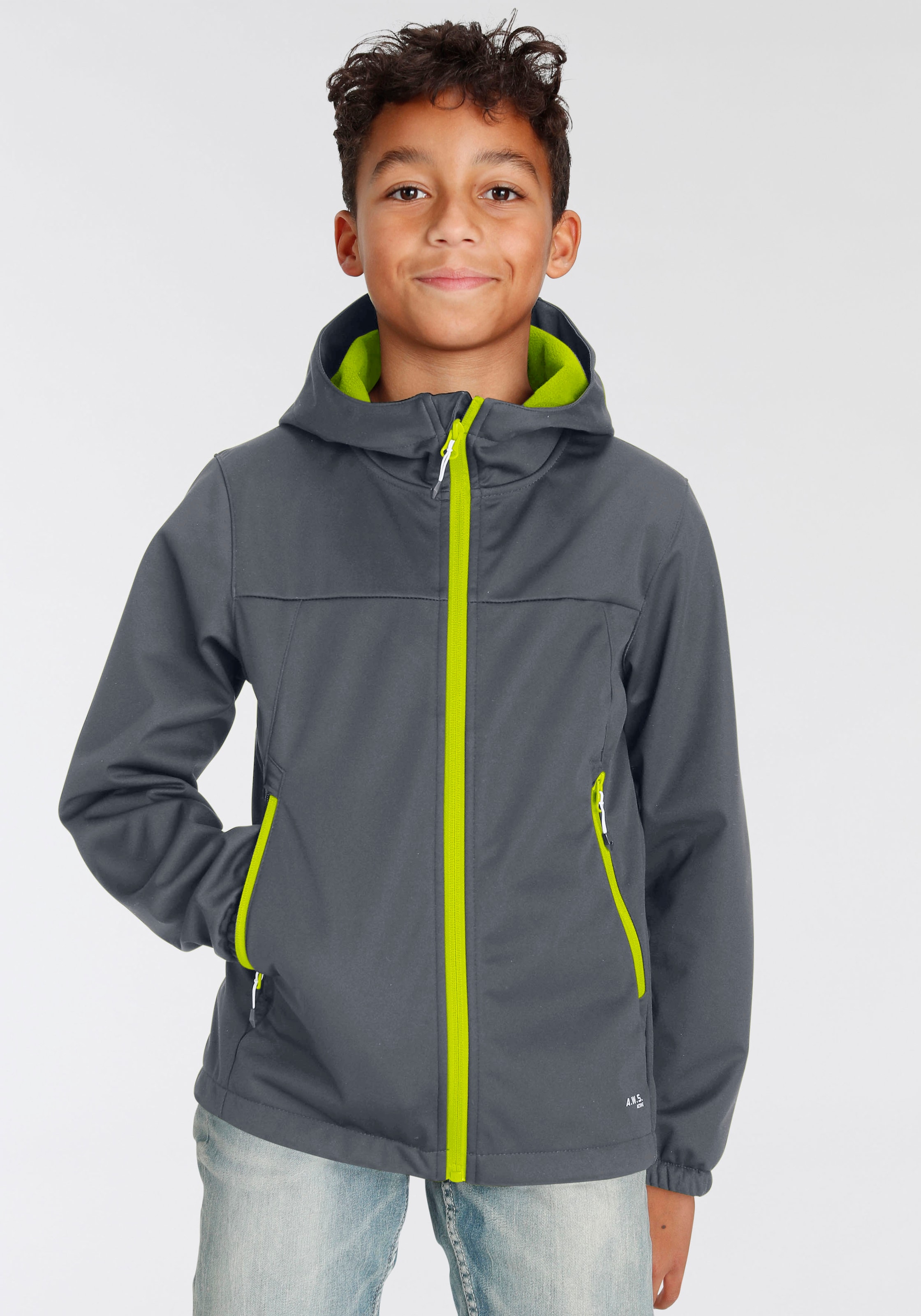 Icepeak Softshelljacke "KLINE für Kinder", (1 St.), mit Kapuze