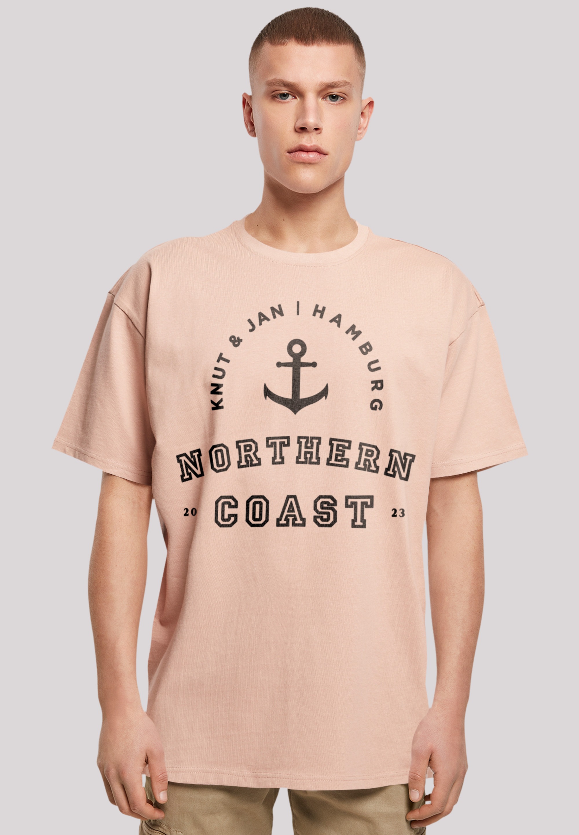 F4NT4STIC T-Shirt "Northern Coast Nordsee Knut & Jan Hamburg", Print