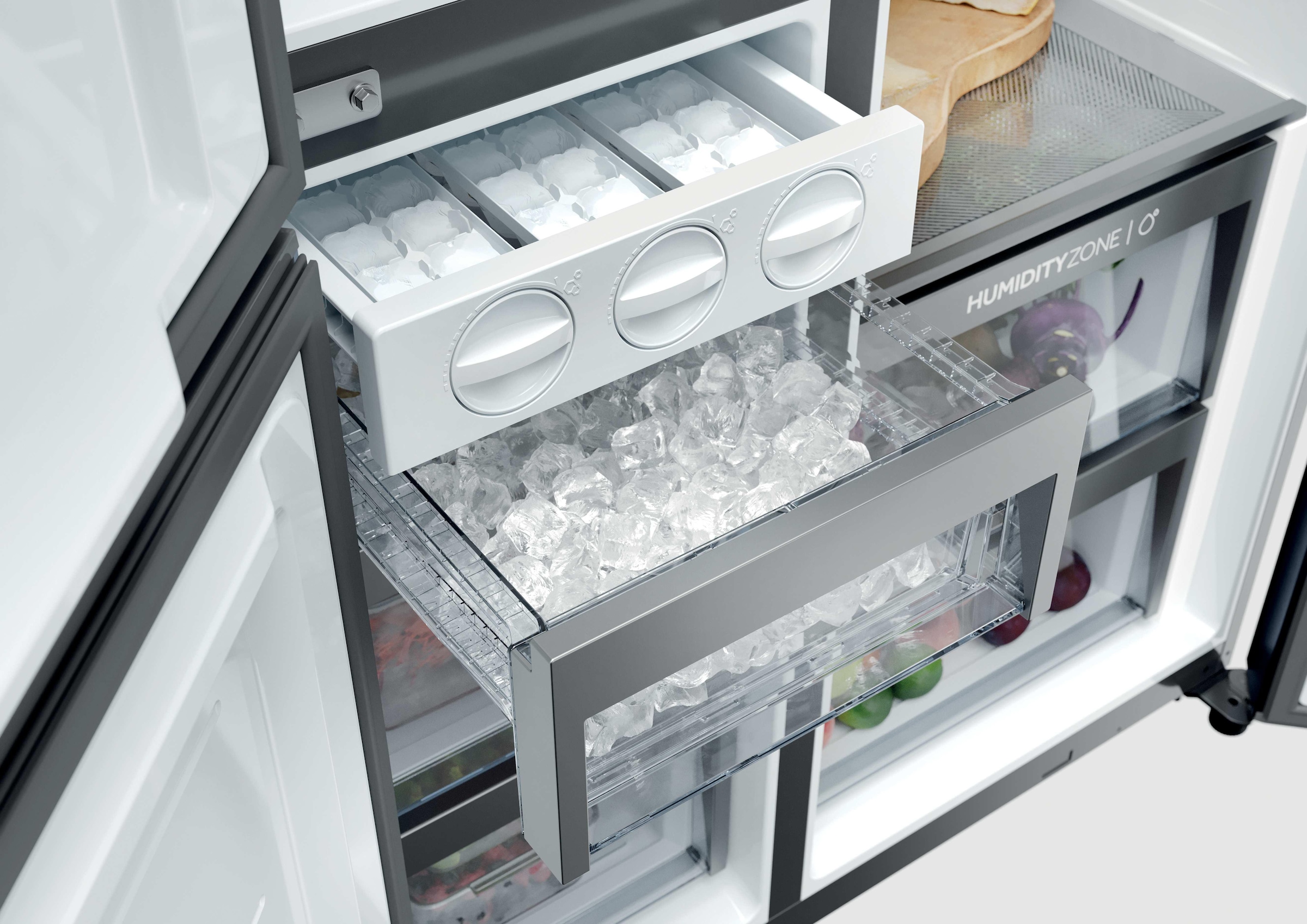 Haier Kühl-/Gefrierkombination »HSPR79F18EWMB« 177,5 cm hoch 90,5 cm breit Humidity Zone: Obst, Gemüse und Salat 2x länger frisch halten