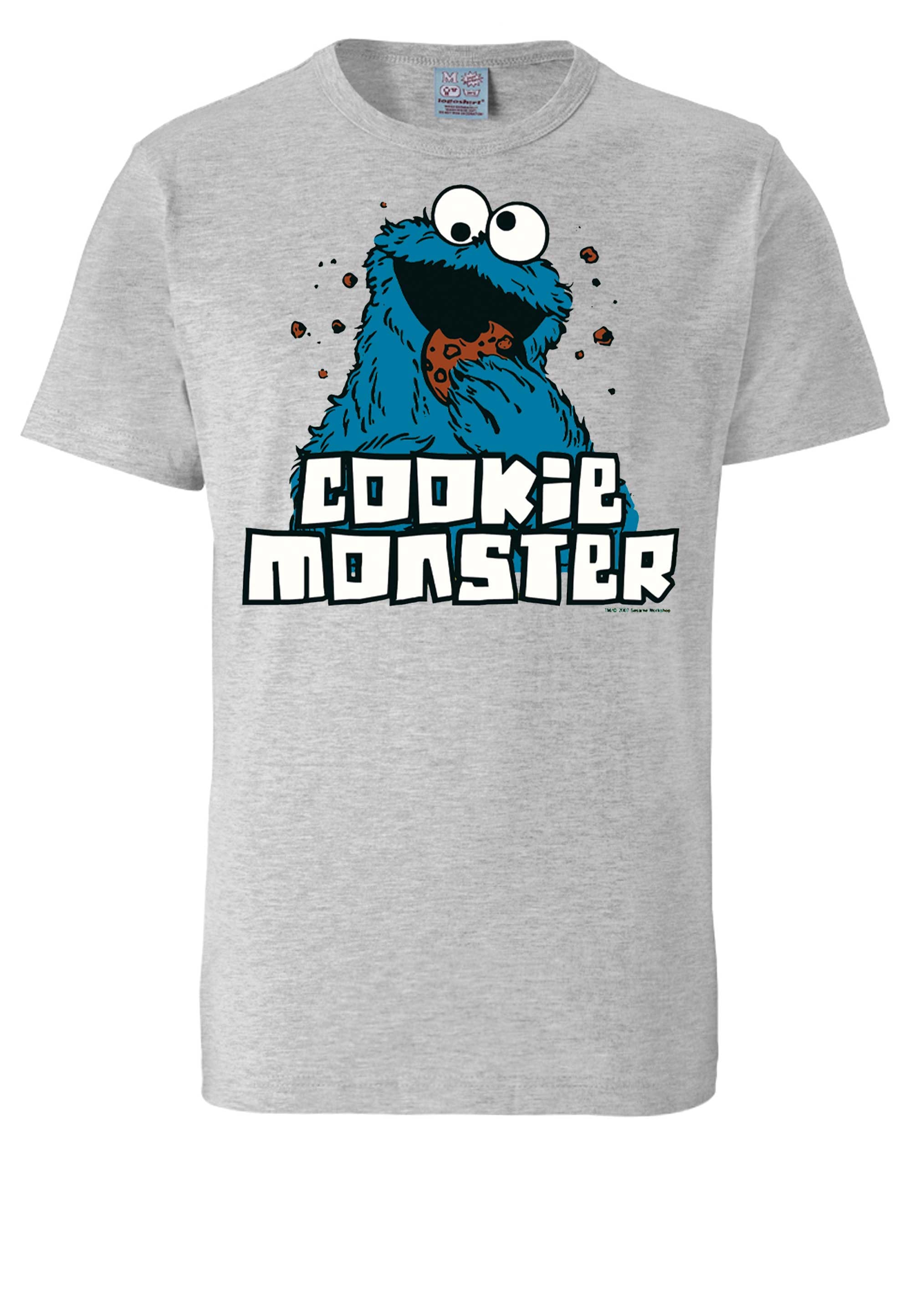 LOGOSHIRT T-Shirt »Sesamstrasse - Krümelmonster«, mit | Print ▷ für BAUR coolem