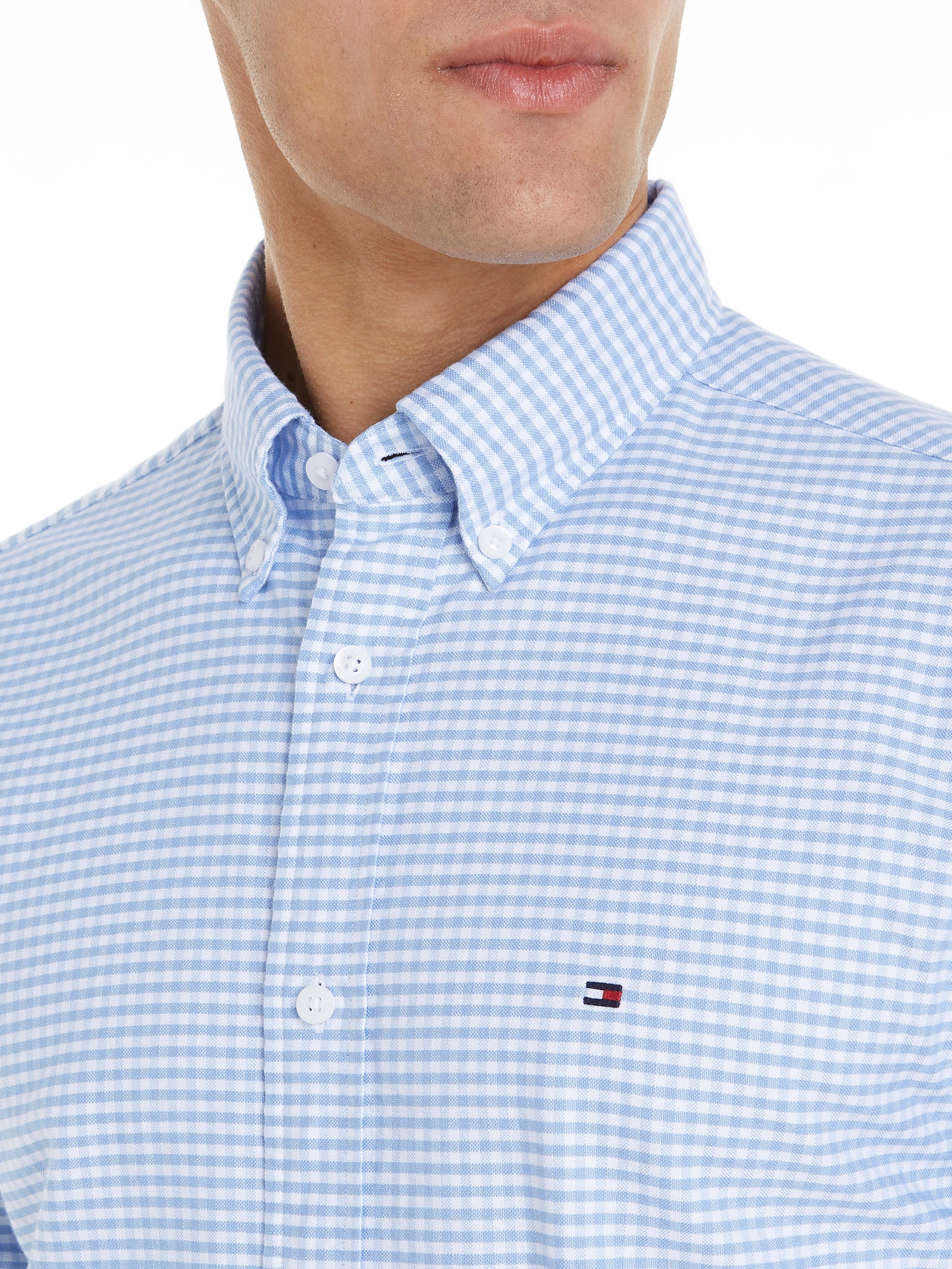 Tommy Hilfiger Langarmhemd »HERITAGE OXFORD GINGHAM RF SHIRT«, mit modischem Klein-Karomuster