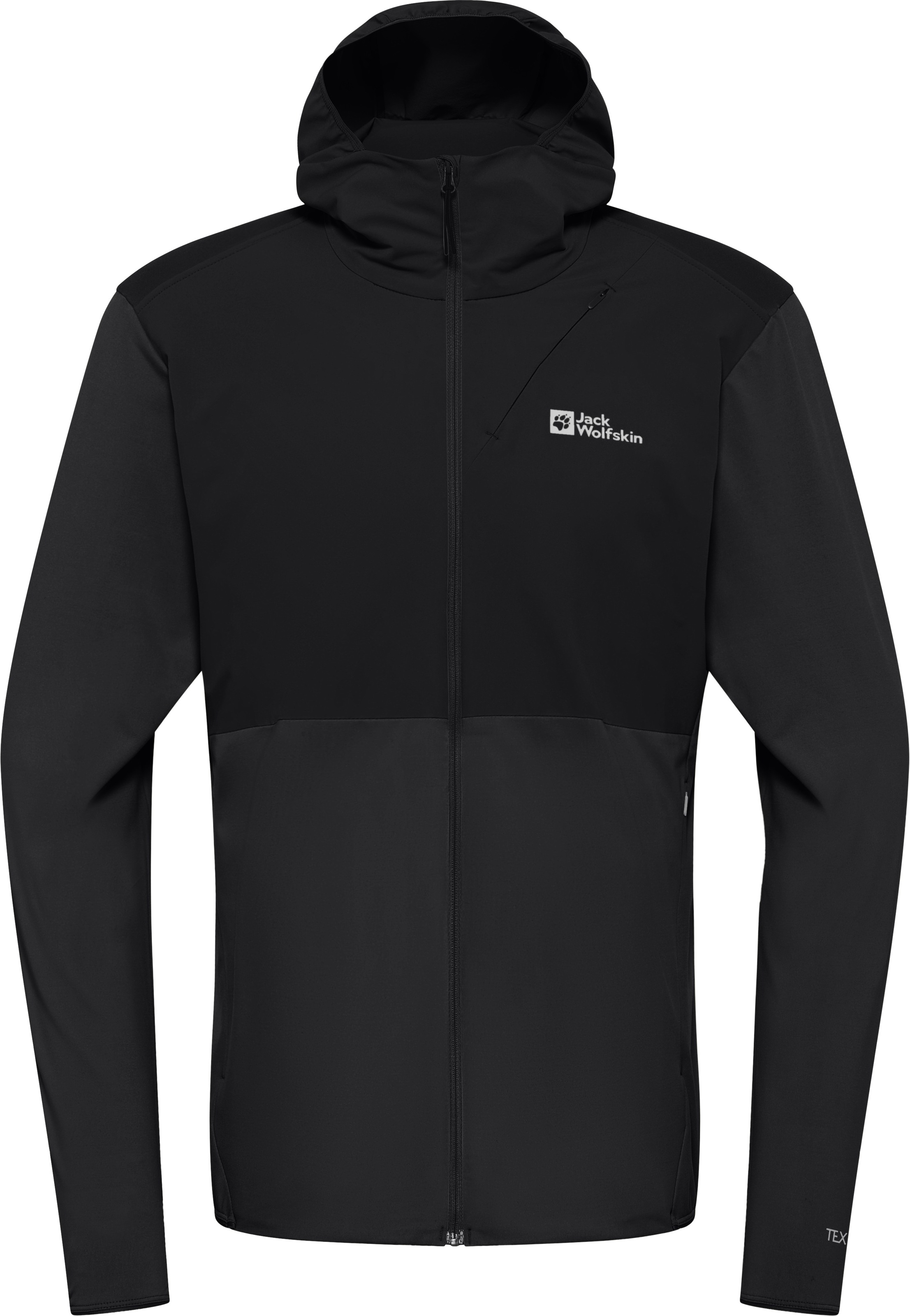 Jack Wolfskin Kapuzenfleecejacke »PRELIGHT TRAIL HOODY M«, mit Kapuze