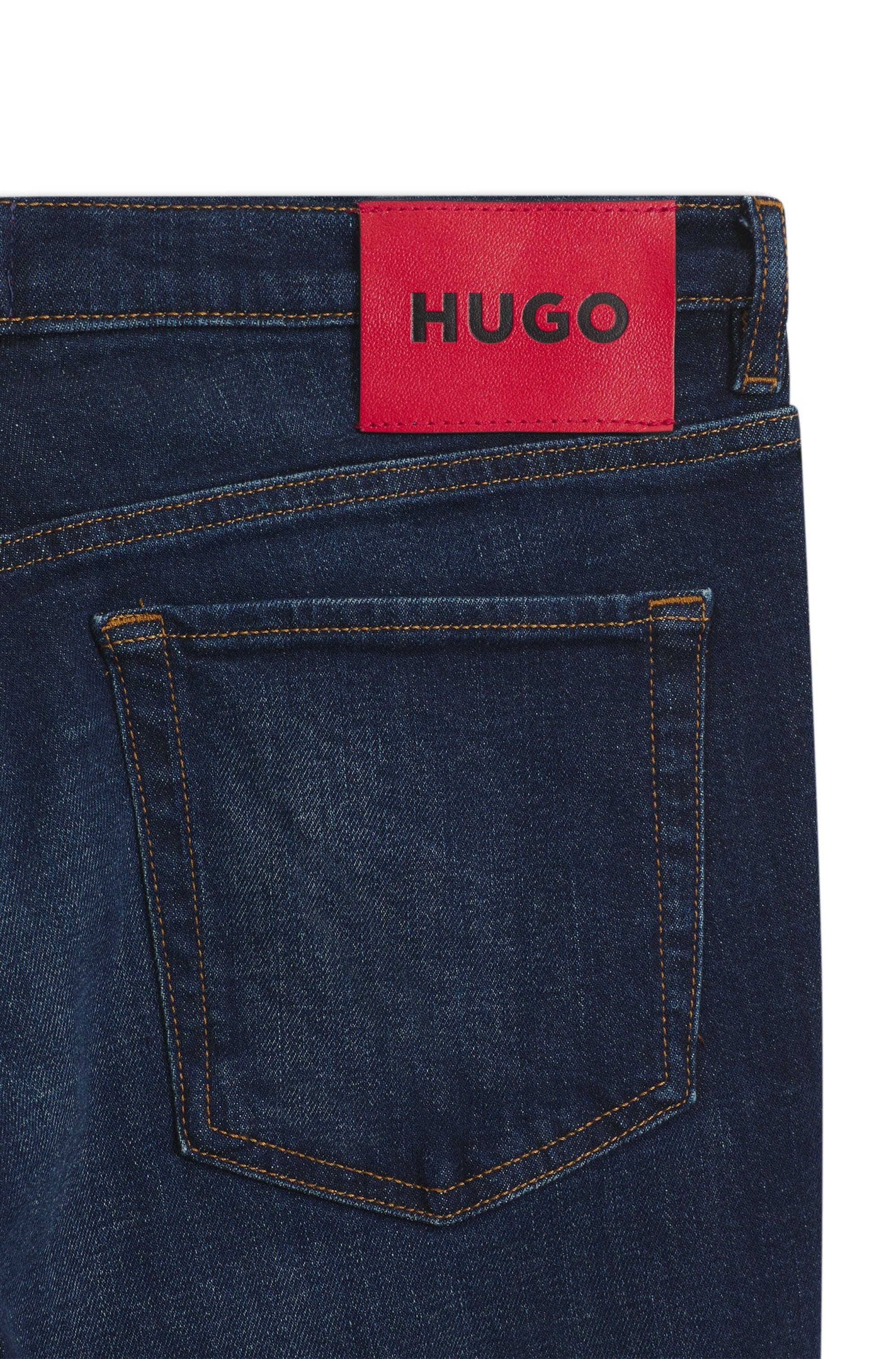 HUGO Tapered-fit-Jeans »HUGO 634« aus Stretch-Denim, mit Knopfleiste