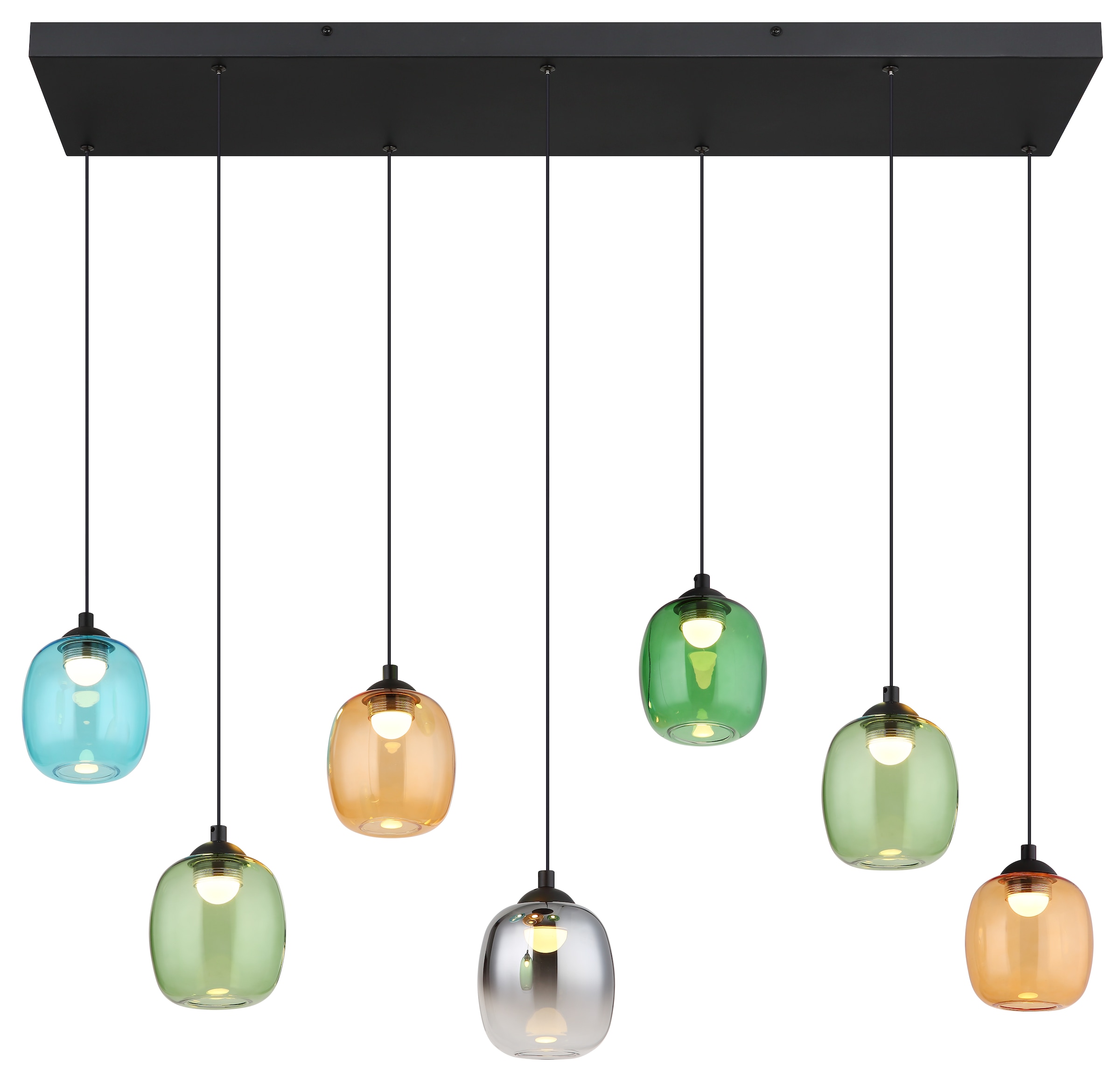 NOWA LED-Hängeleuchte »MINARA«, 1 flammig, Gläser, Hängelampe, Wohnzimmer, Esstisch