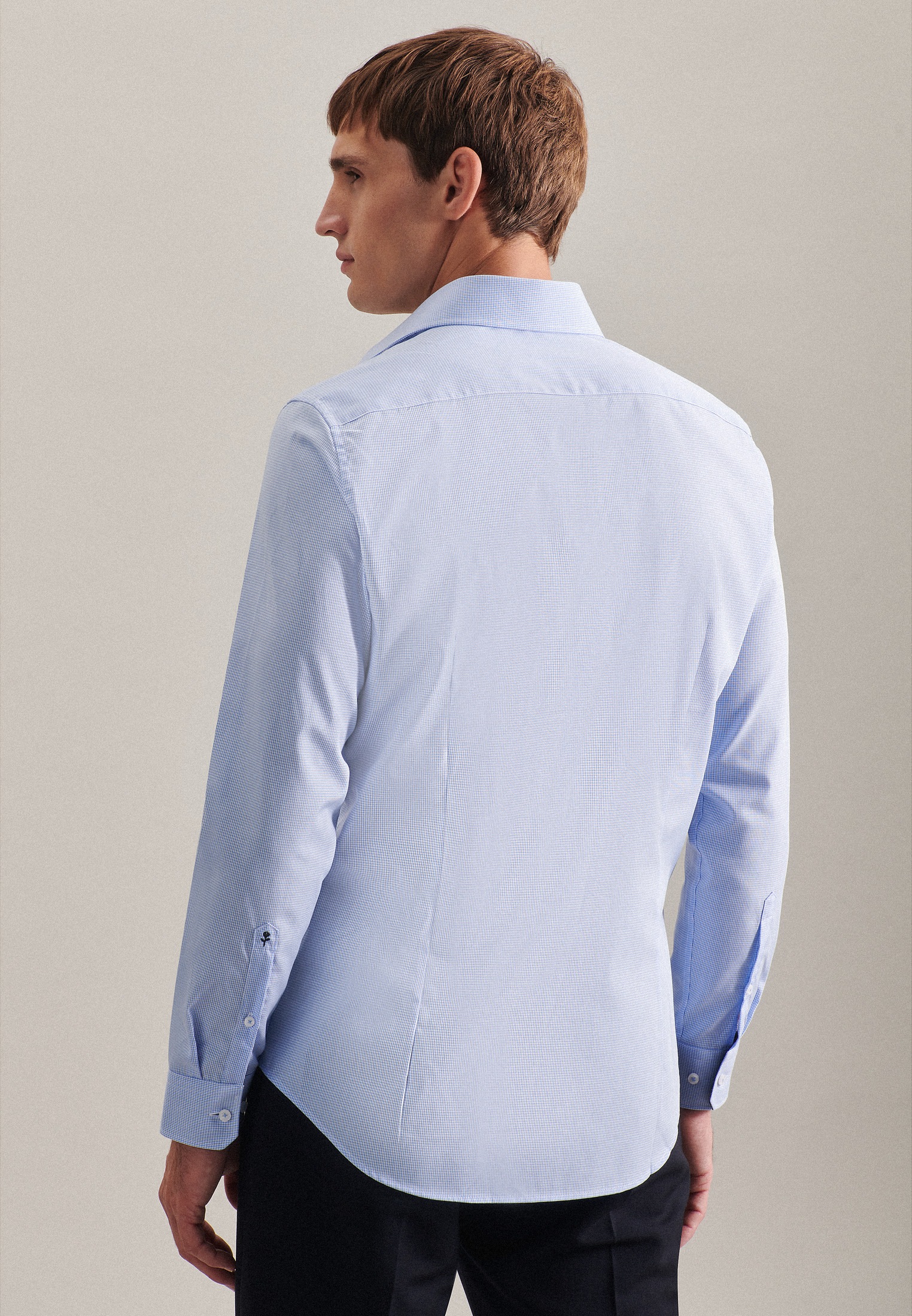 seidensticker Businesshemd "Shaped", Shaped Langarm Kentkragen Karo günstig online kaufen