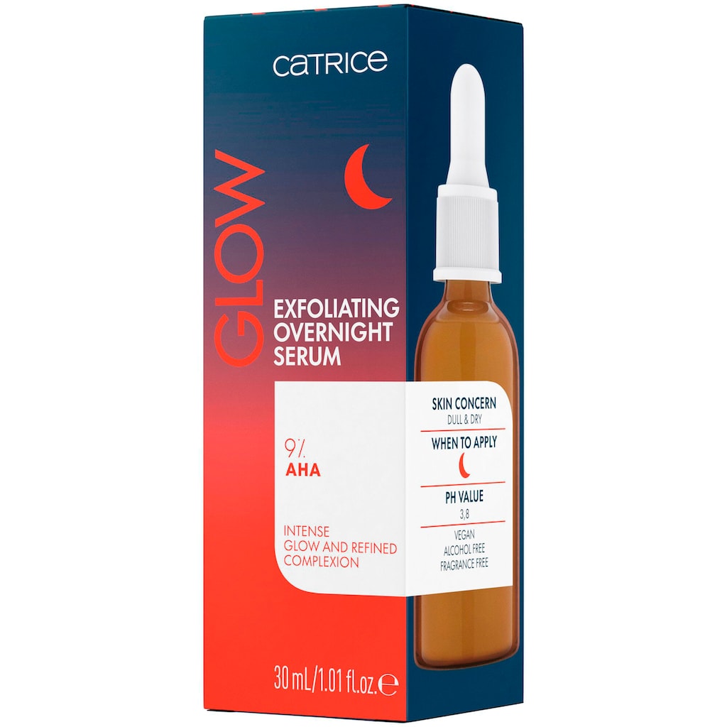 Catrice Gesichtsserum »Glow Exfoliating Overnight Serum«, (Set, 3 tlg.)